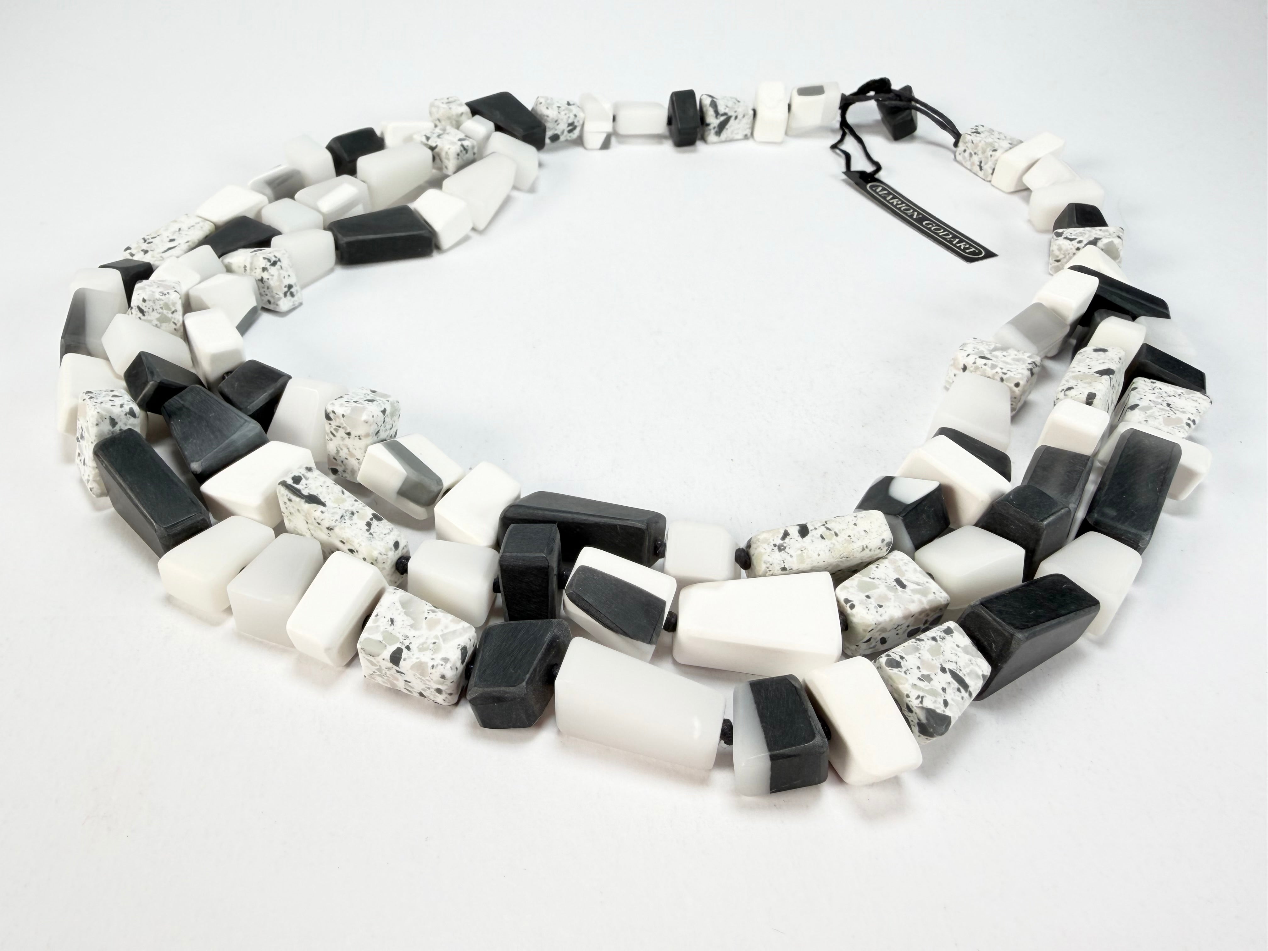 Marion Godart - Fragmental "Tephra" Neutral Mix Resin Necklace