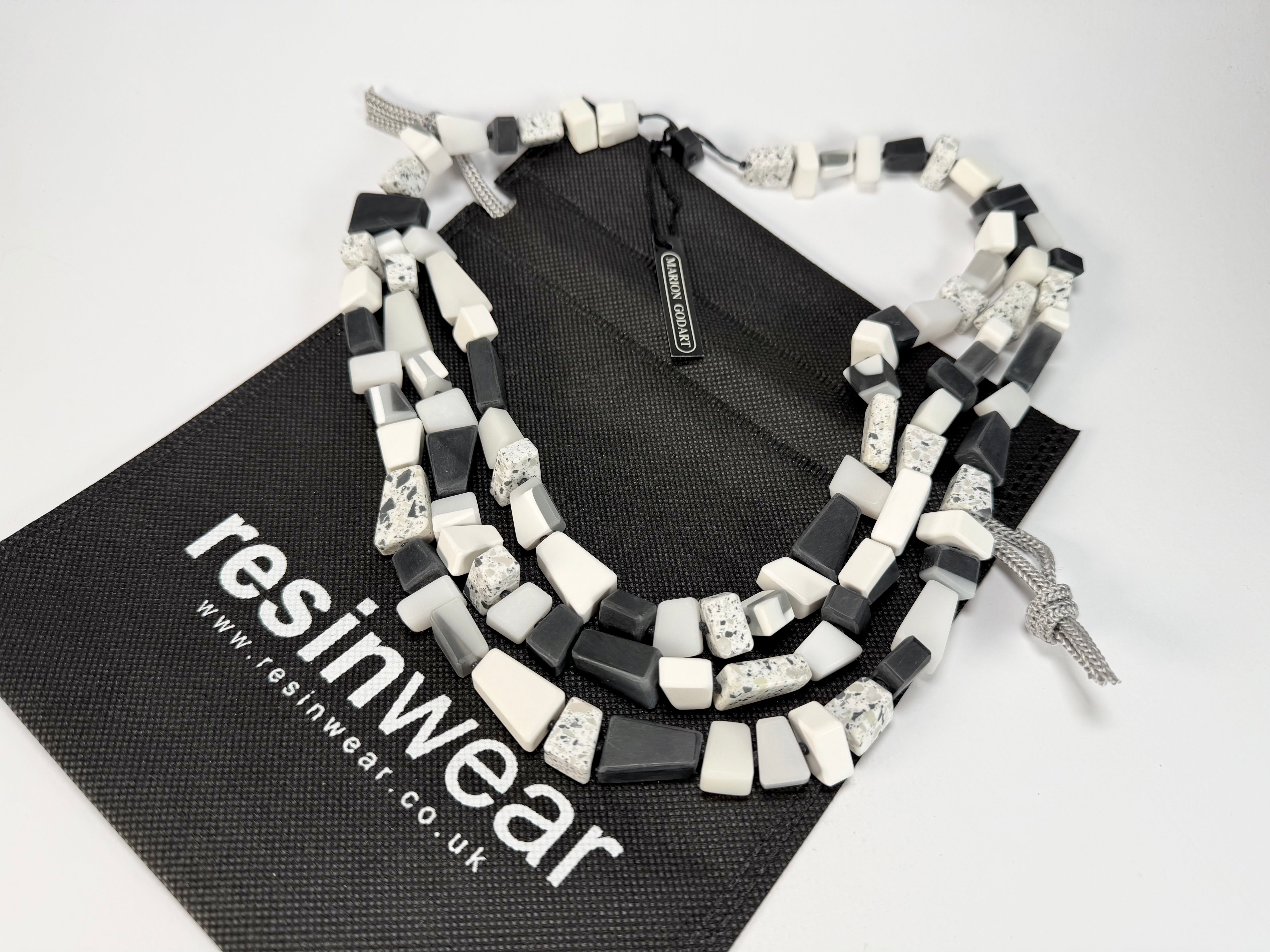 Marion Godart - Fragmental "Tephra" Neutral Mix Resin Necklace