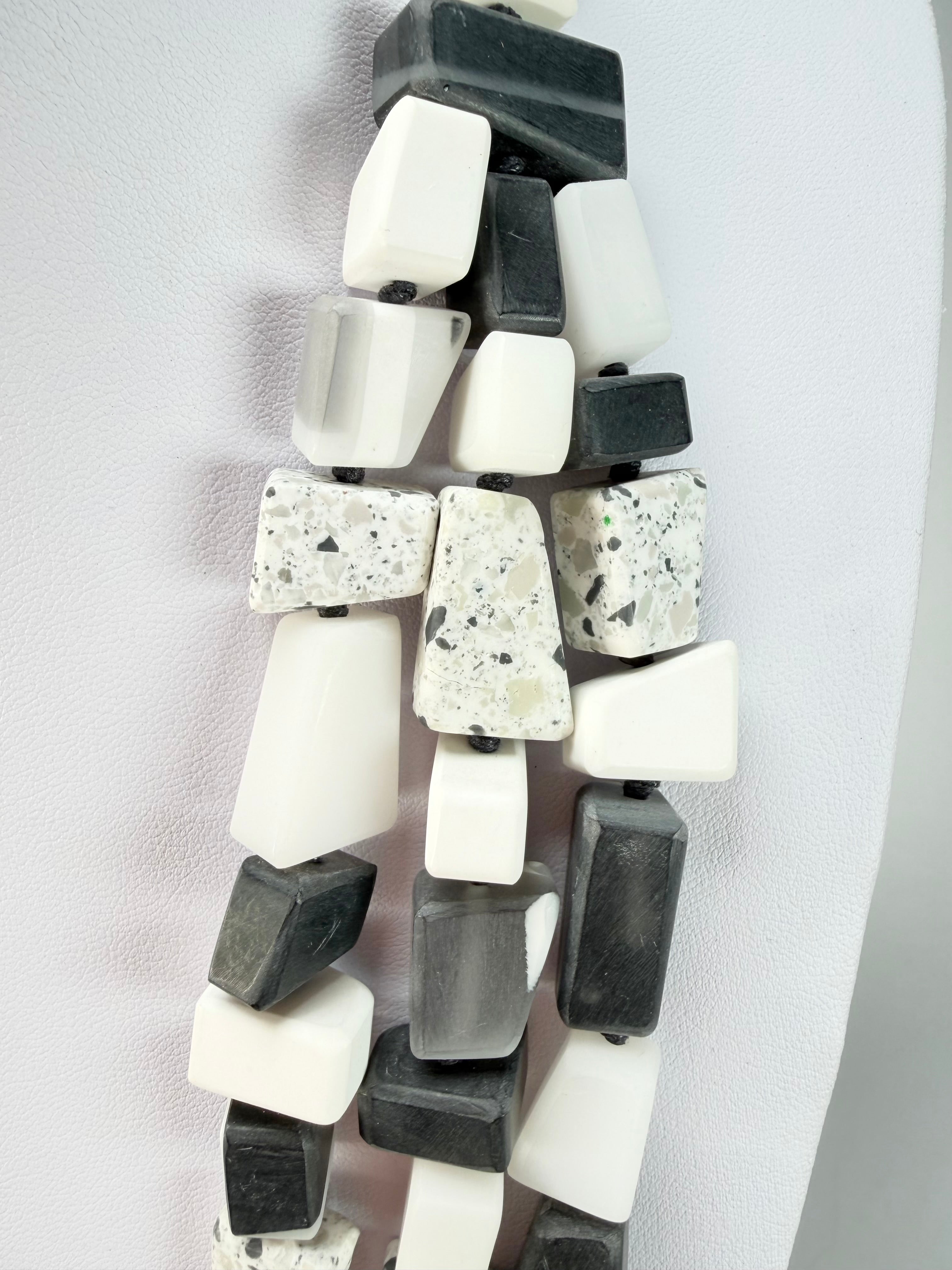 Marion Godart - Fragmental "Tephra" Neutral Mix Resin Necklace
