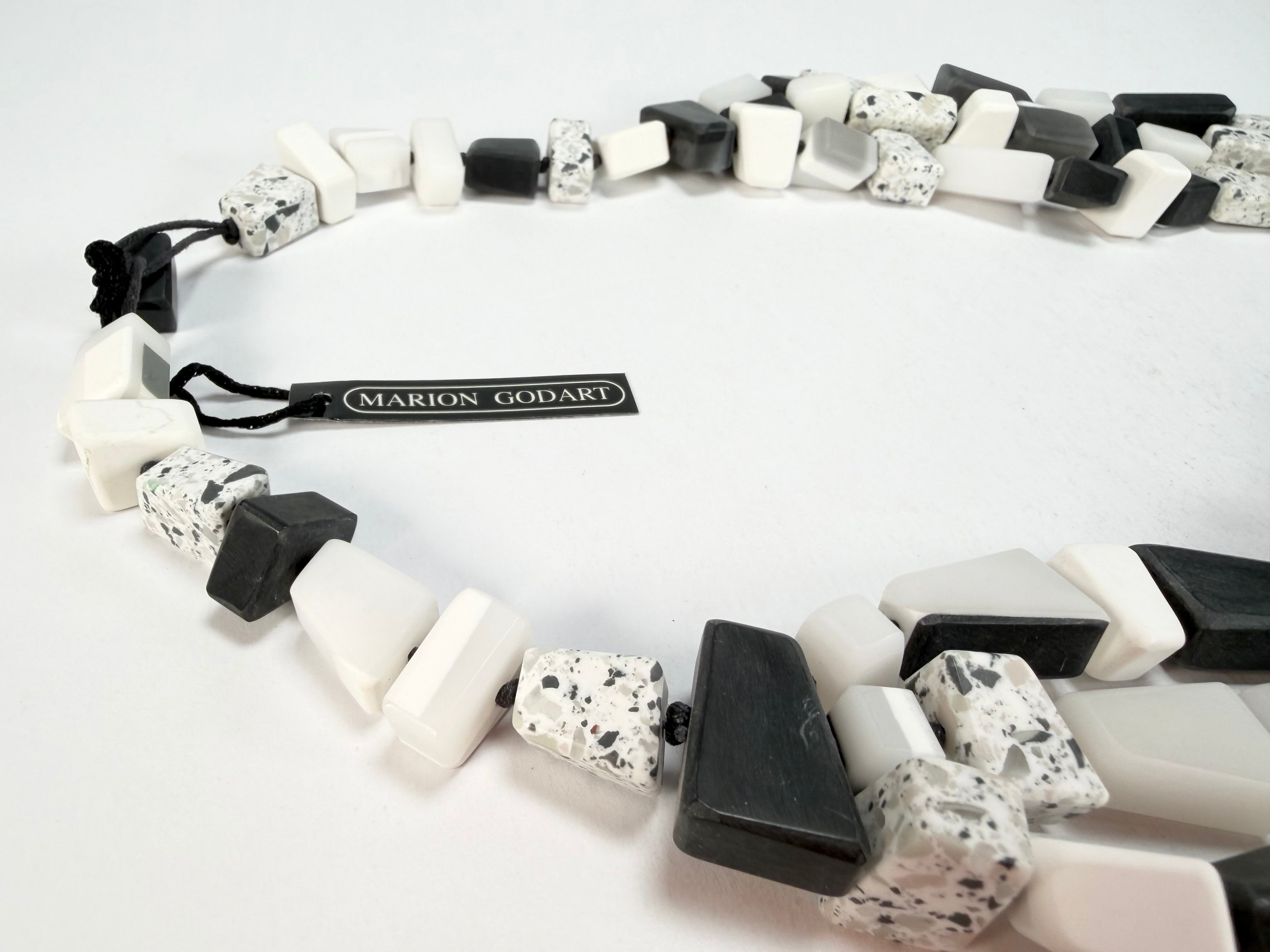 Marion Godart - Fragmental "Tephra" Neutral Mix Resin Necklace