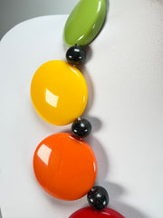 Marion Godart - Confetti "Bouclier" Multi-Colour Mix Resin Necklace