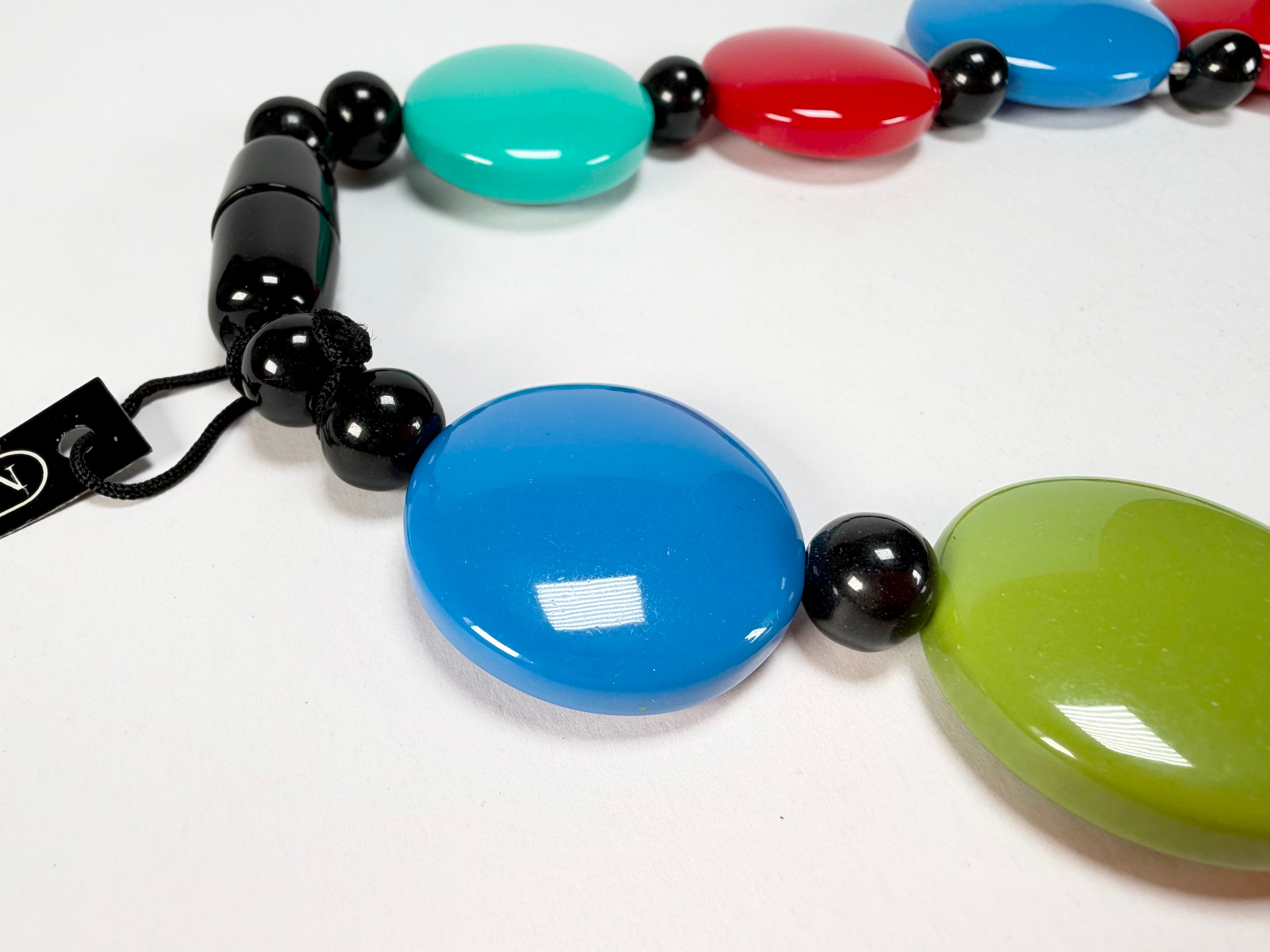Marion Godart - Confetti "Bouclier" Multi-Colour Mix Resin Necklace