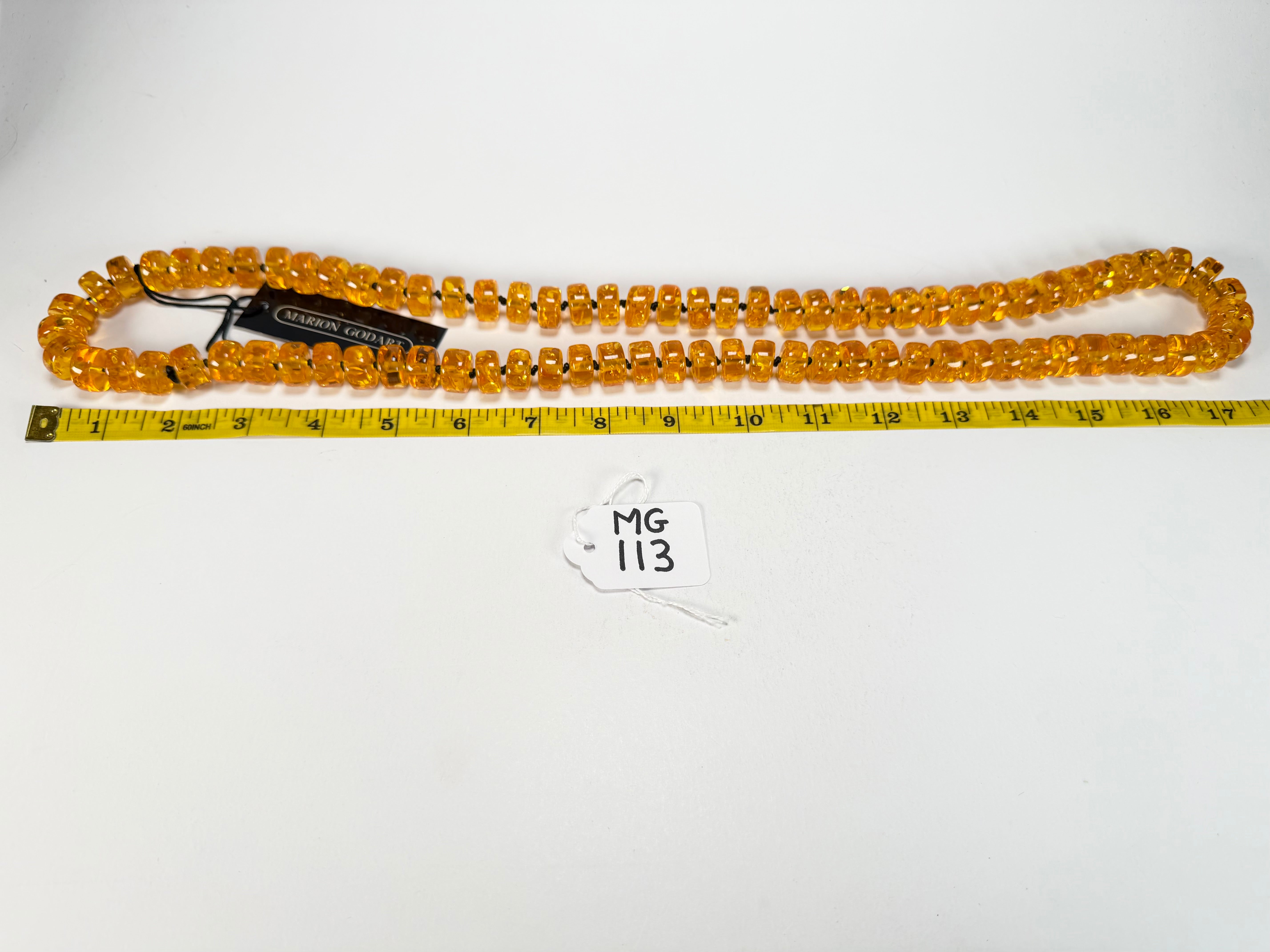 Marion Godart - Sparkle "Lingots D'or" Gold Effect Long 90cm Resin Necklace