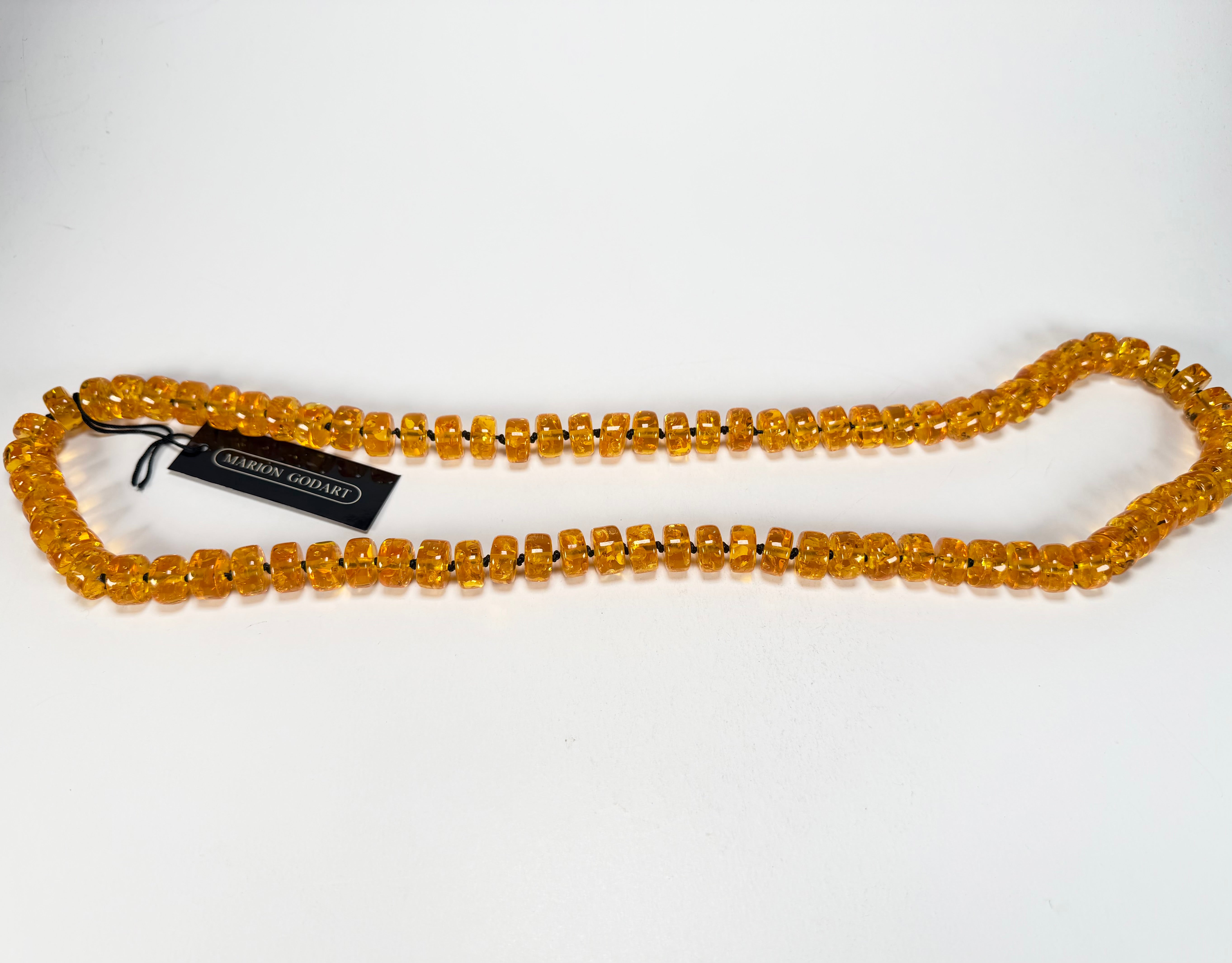 Marion Godart - Sparkle "Lingots D'or" Gold Effect Long 90cm Resin Necklace