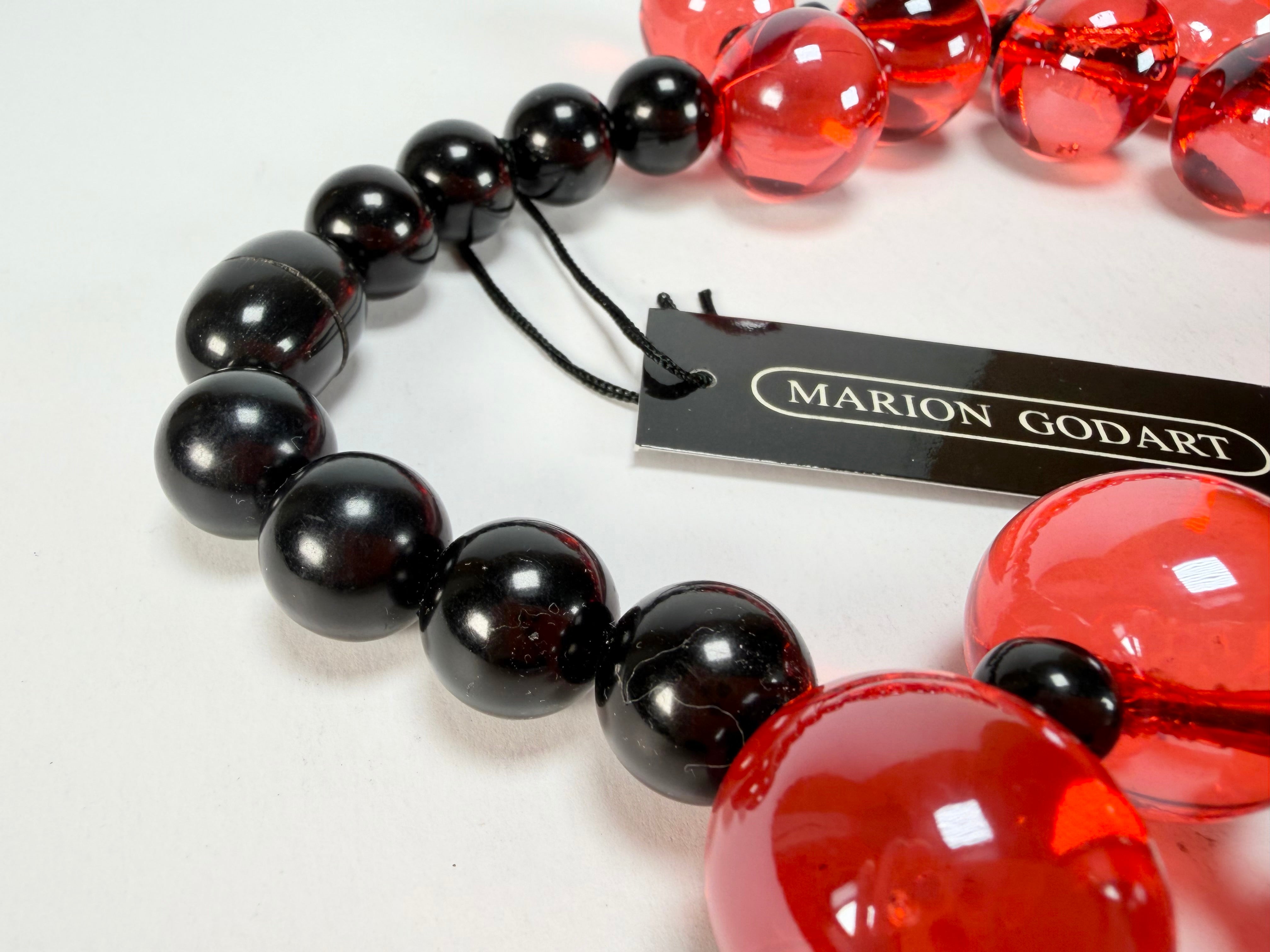 Marion Godart - Grapes "Fruité" Red Transparent Resin Necklace