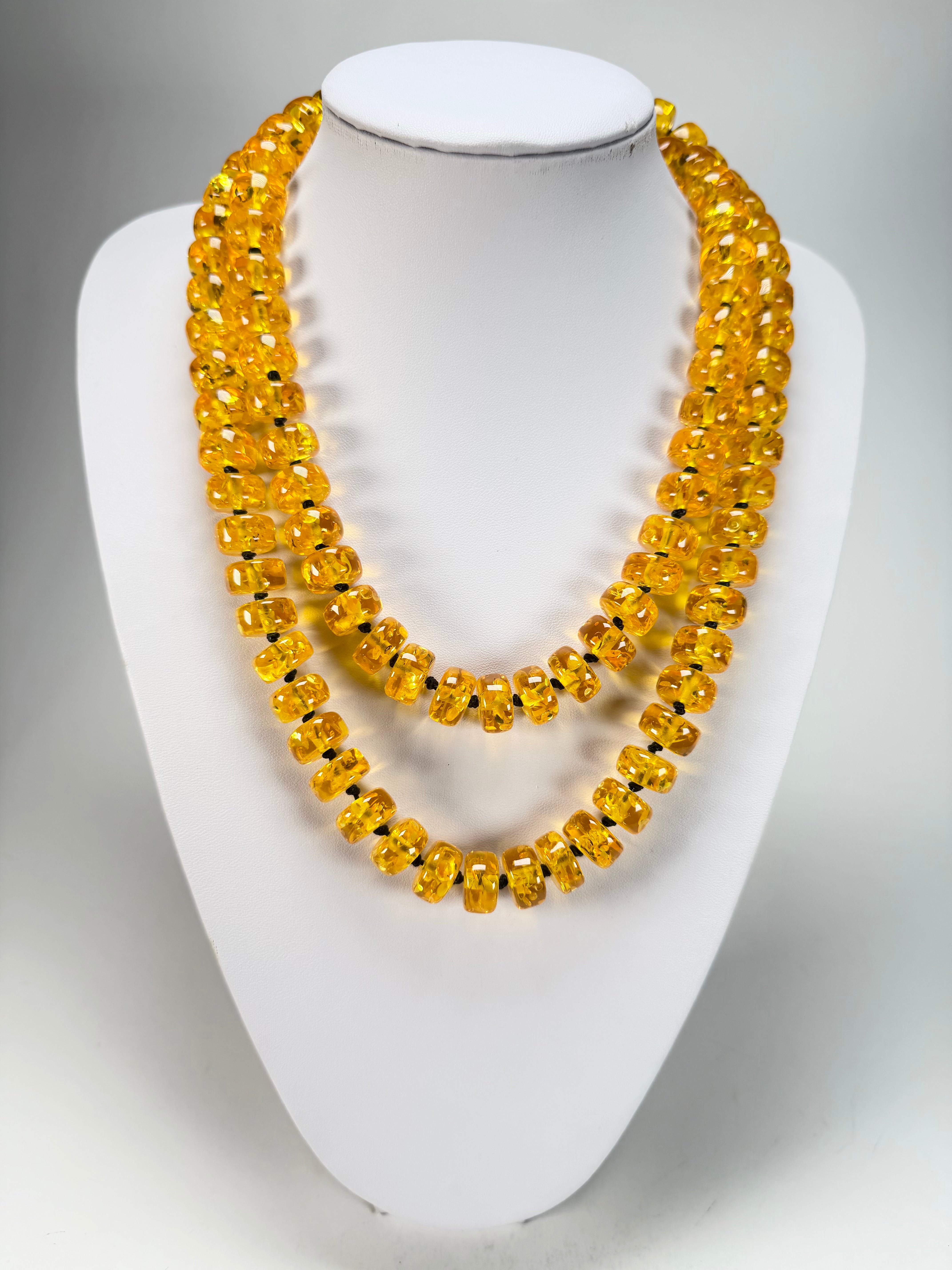 Marion Godart - Sparkle "Lingots D'or" Gold Effect Long 120cm Resin Necklace