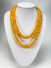 Marion Godart - Sparkle "Lingots D'or" Gold Effect Long 120cm Resin Necklace