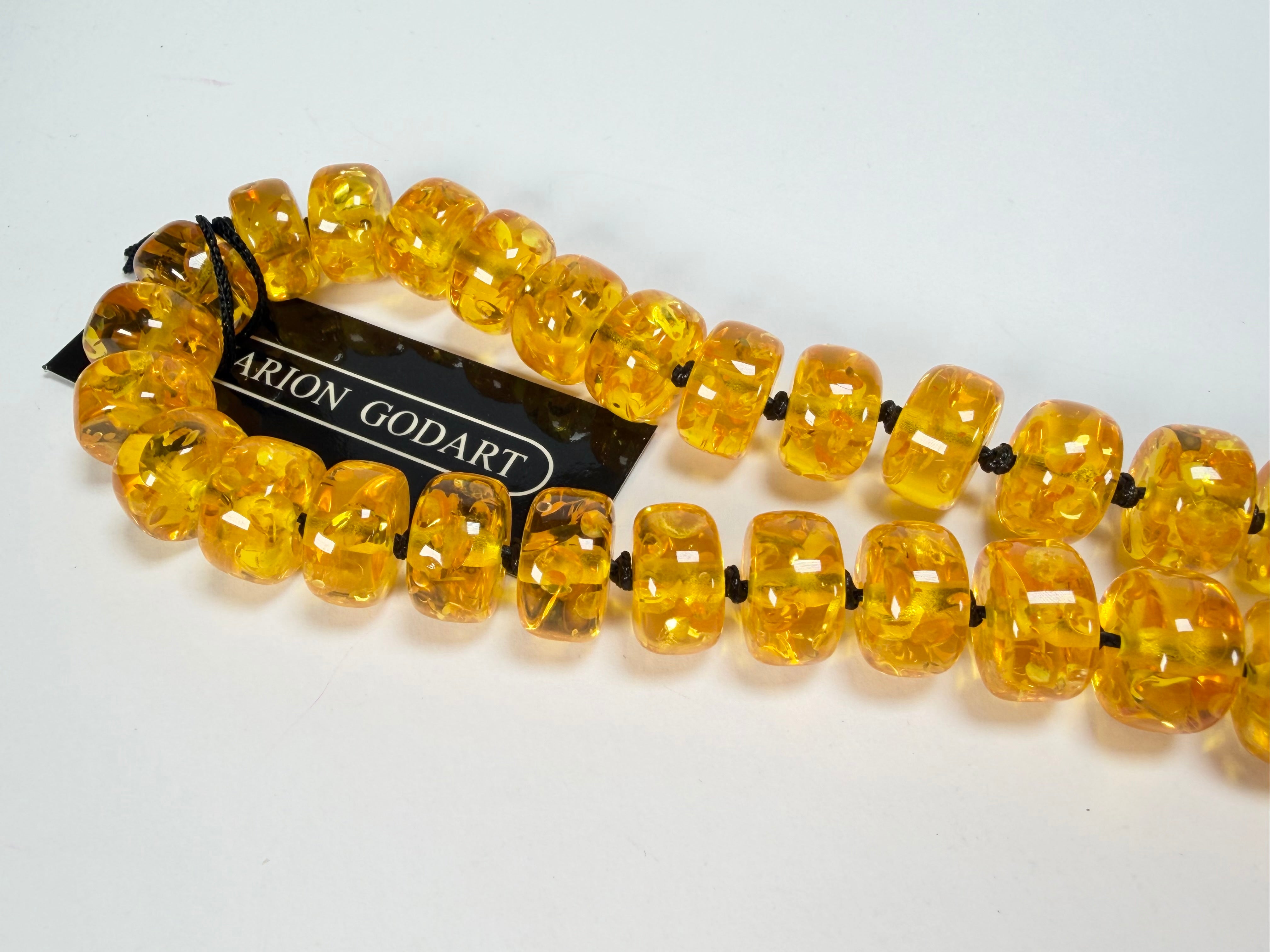 Marion Godart - Sparkle "Lingots D'or" Gold Effect Long 120cm Resin Necklace