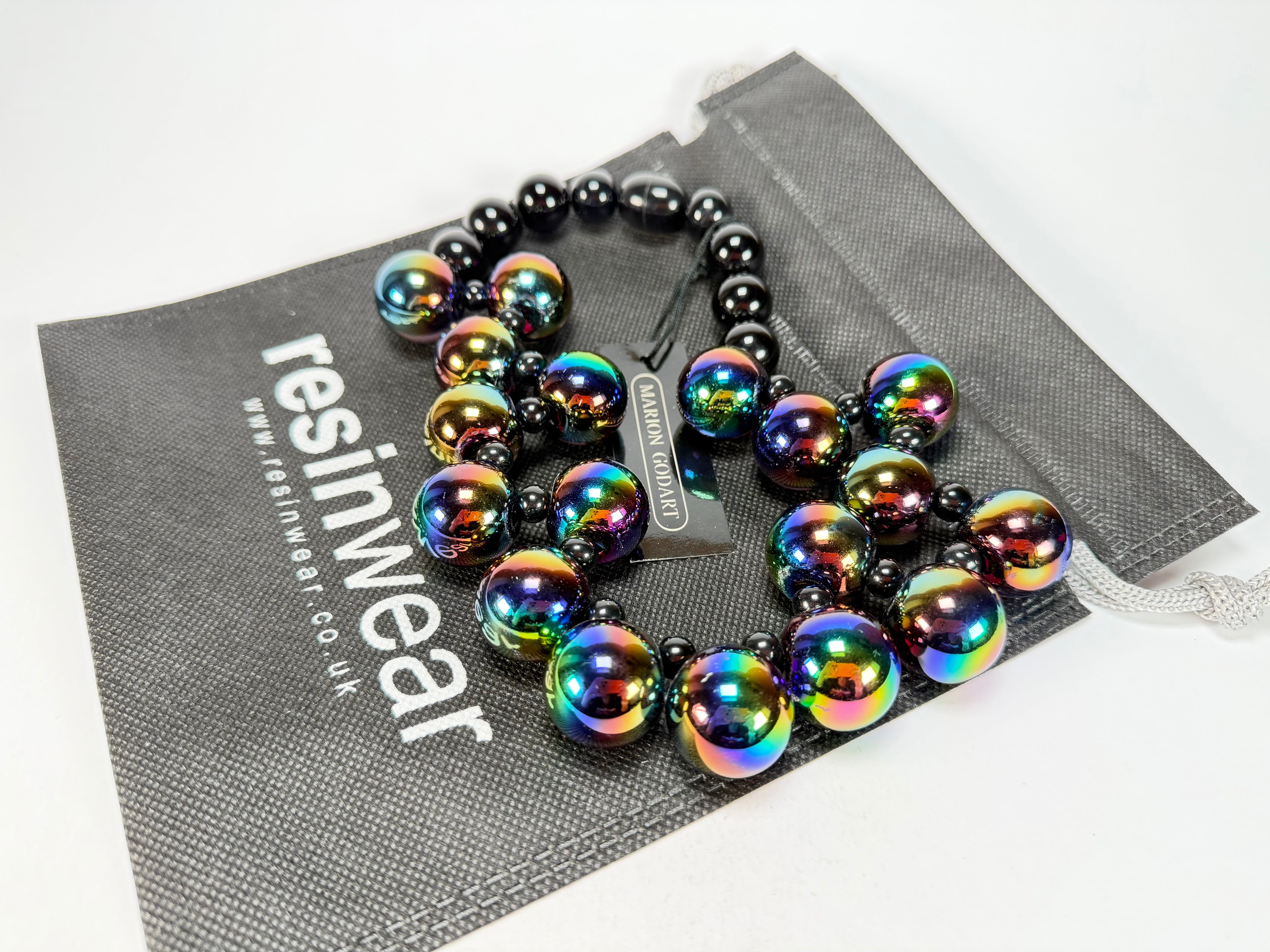Marion Godart - Grapes "Fruité" Iridescent Resin Necklace