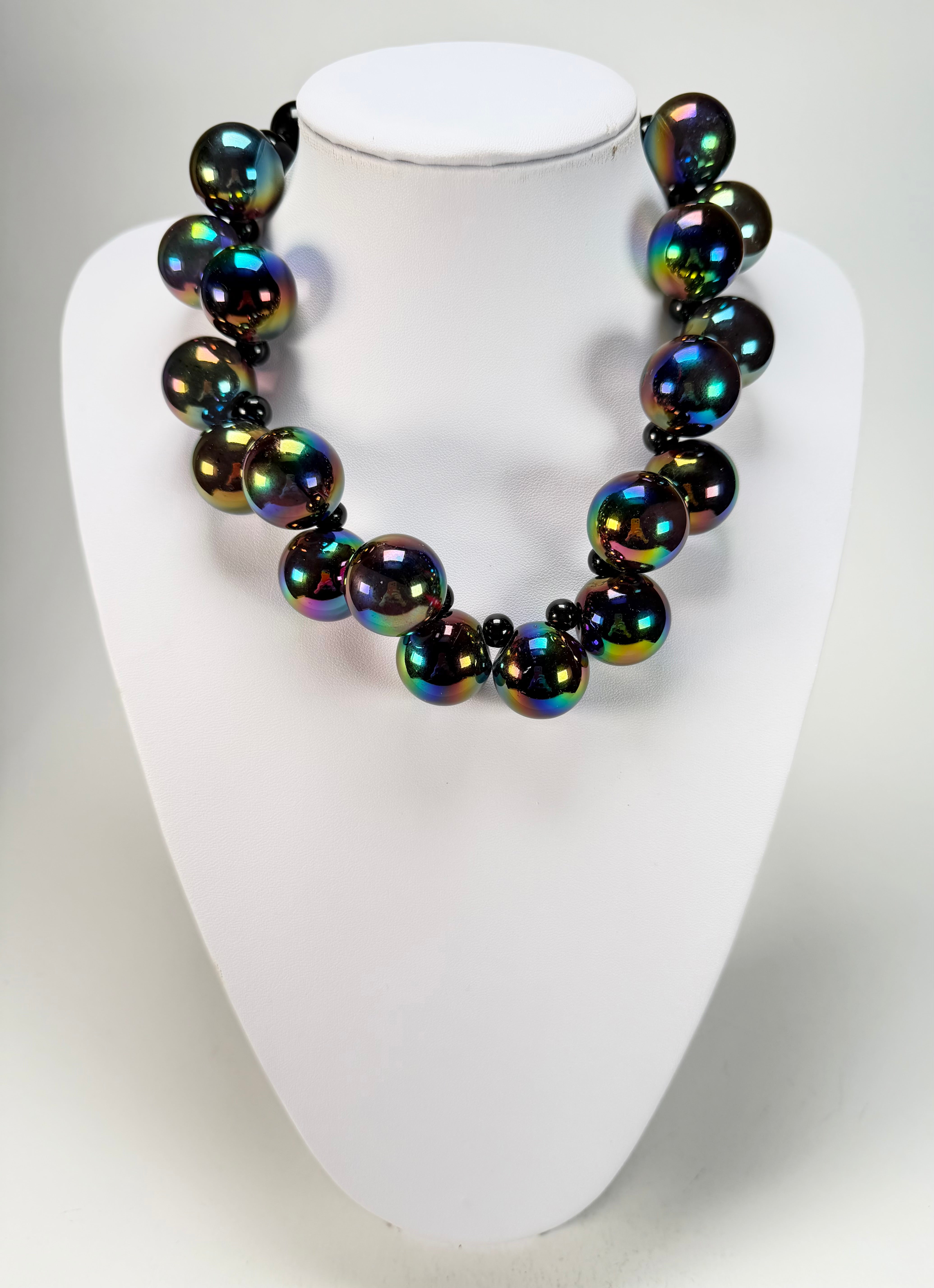 Marion Godart - Grapes "Fruité" Iridescent Resin Necklace