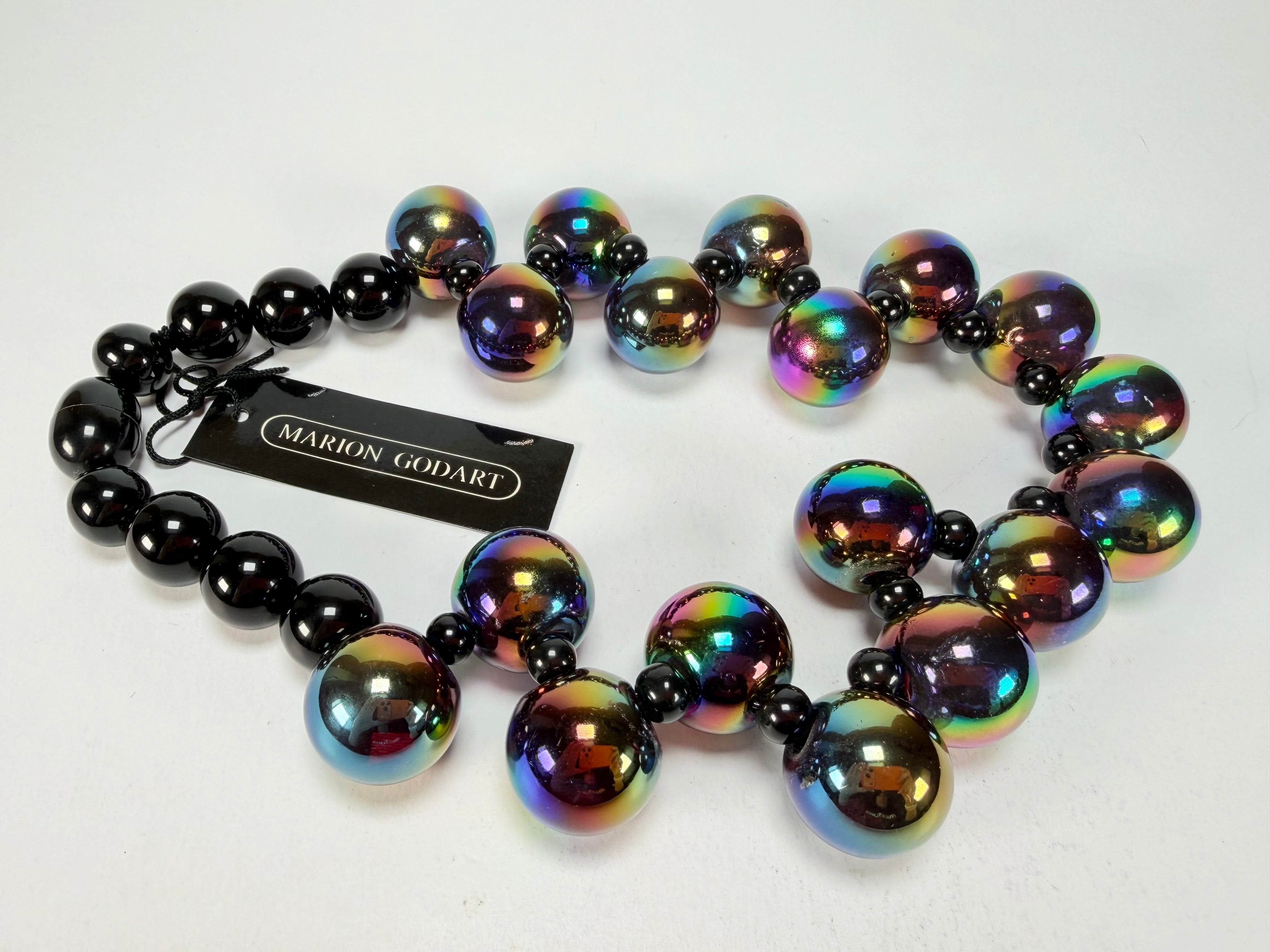 Marion Godart - Grapes "Fruité" Iridescent Resin Necklace