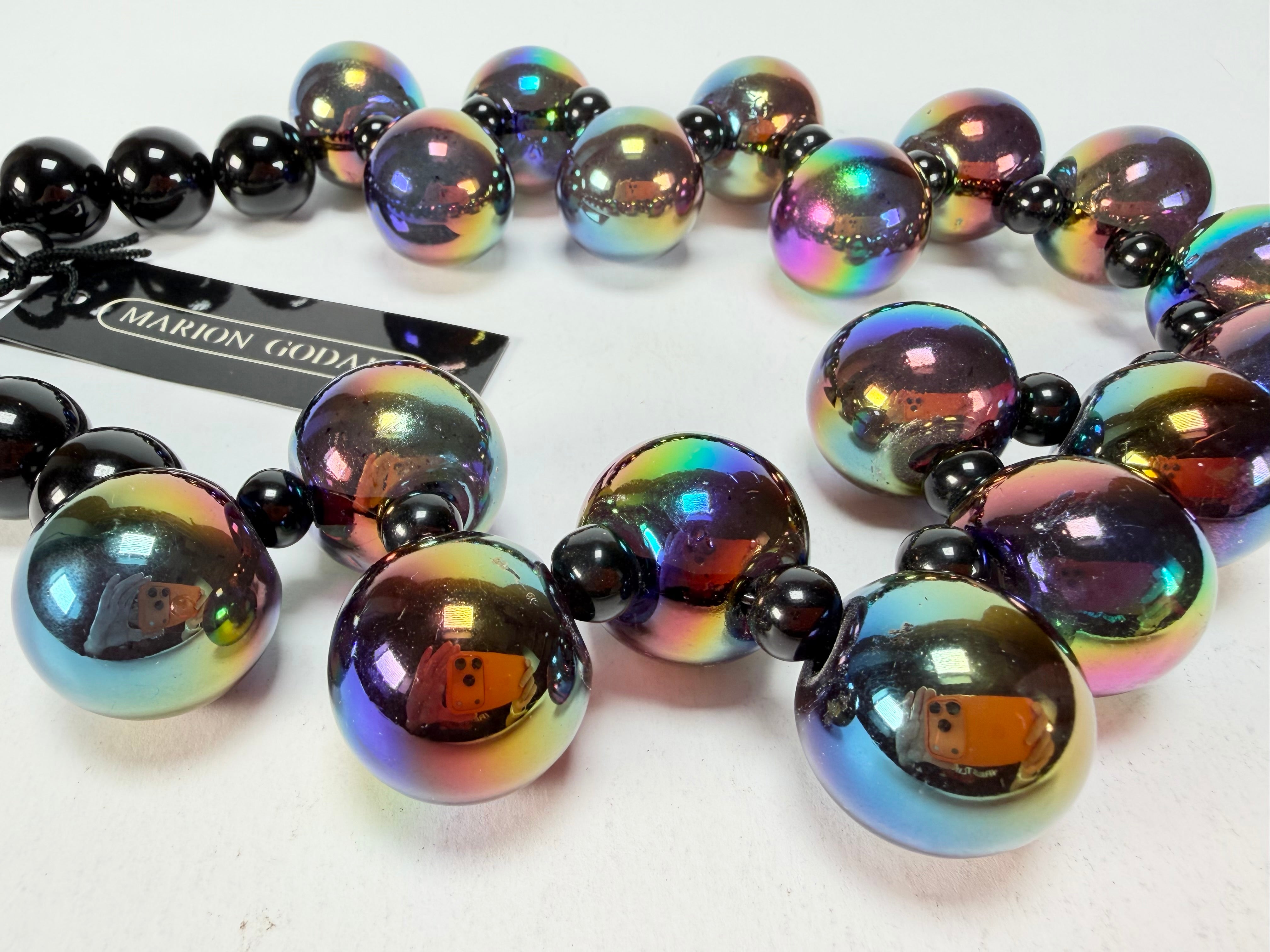 Marion Godart - Grapes "Fruité" Iridescent Resin Necklace