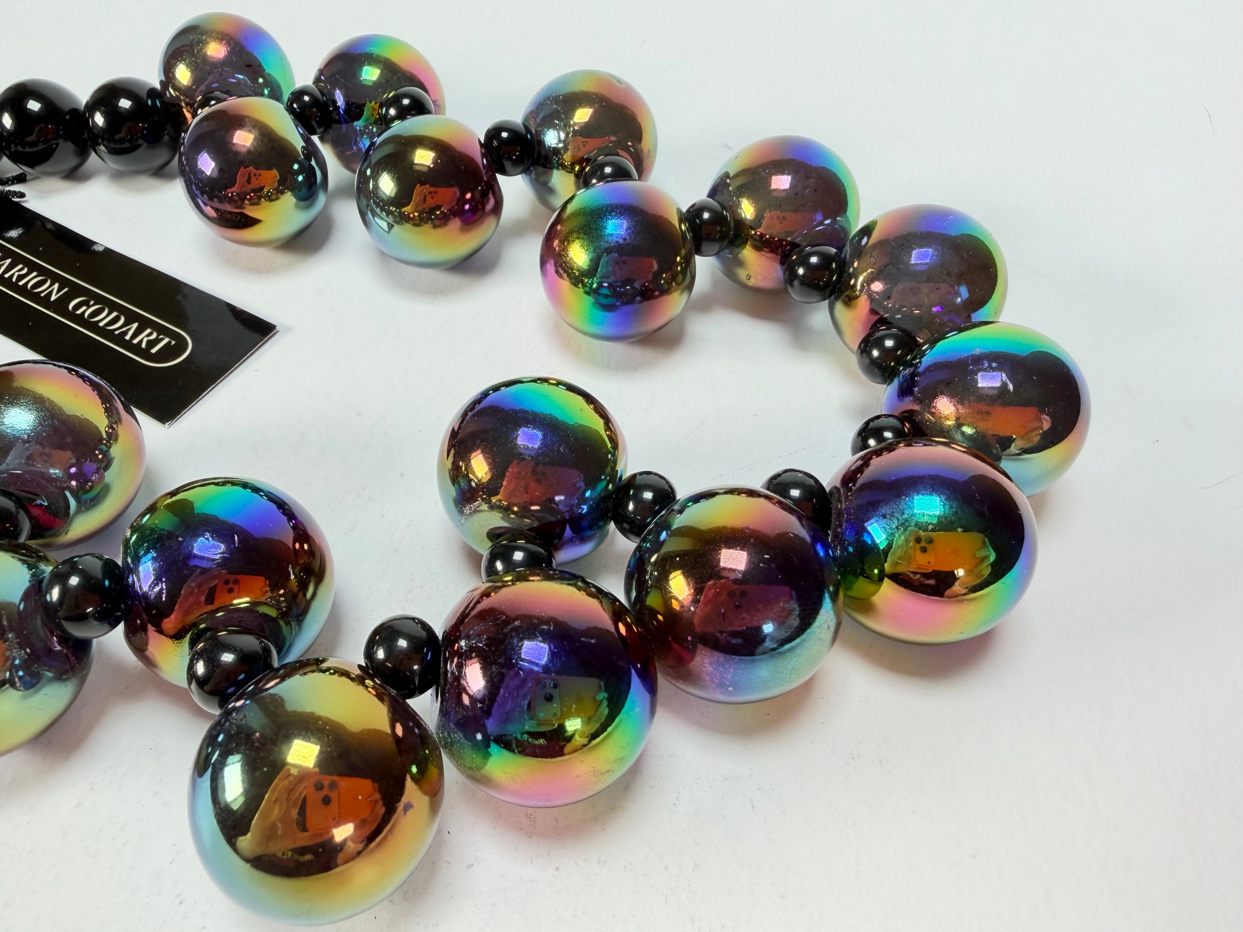 Marion Godart - Grapes "Fruité" Iridescent Resin Necklace