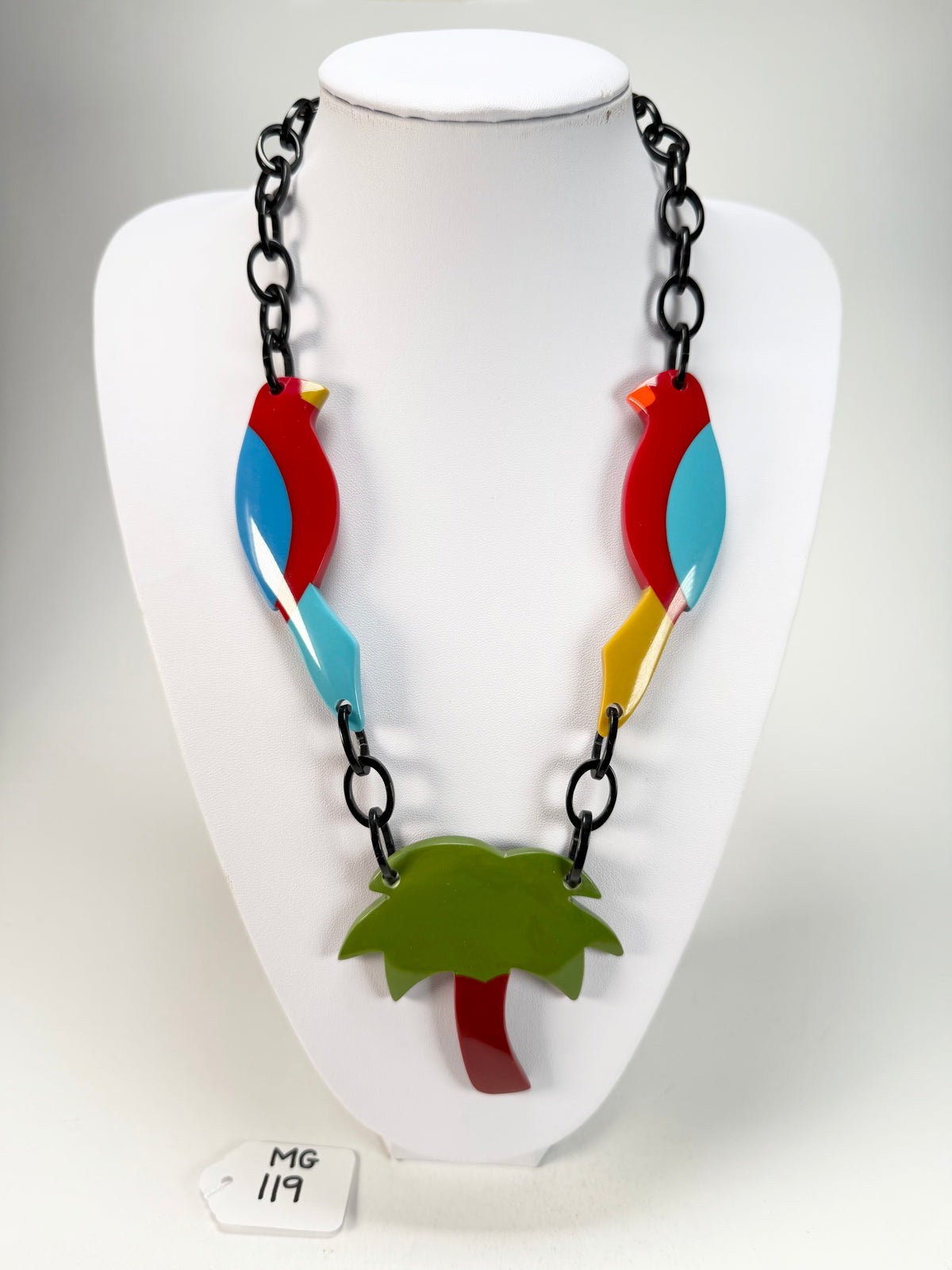 Marion Godart - Natural "Dual Toucan Arbre" Resin Necklace