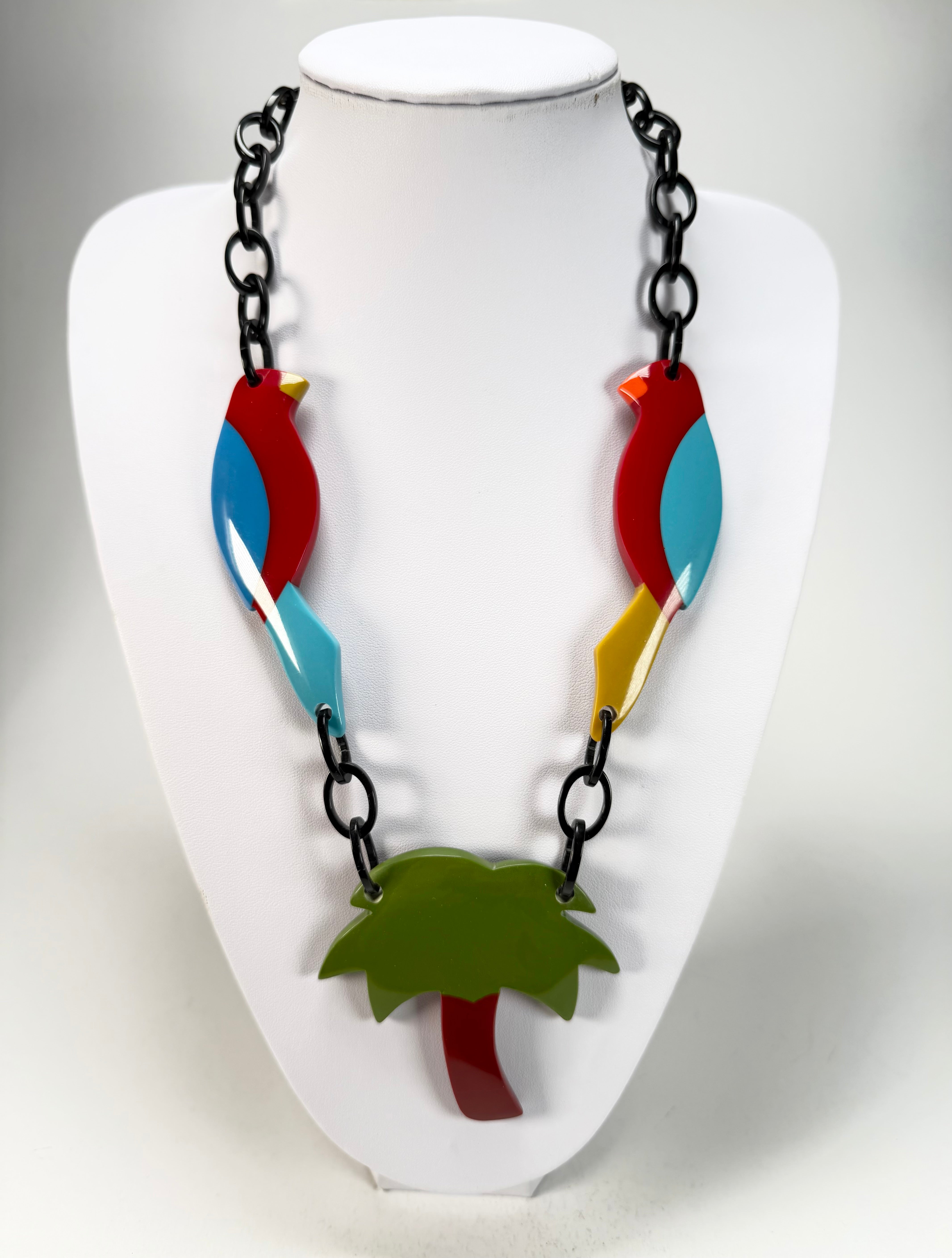 Marion Godart - Natural "Dual Toucan Arbre" Resin Necklace