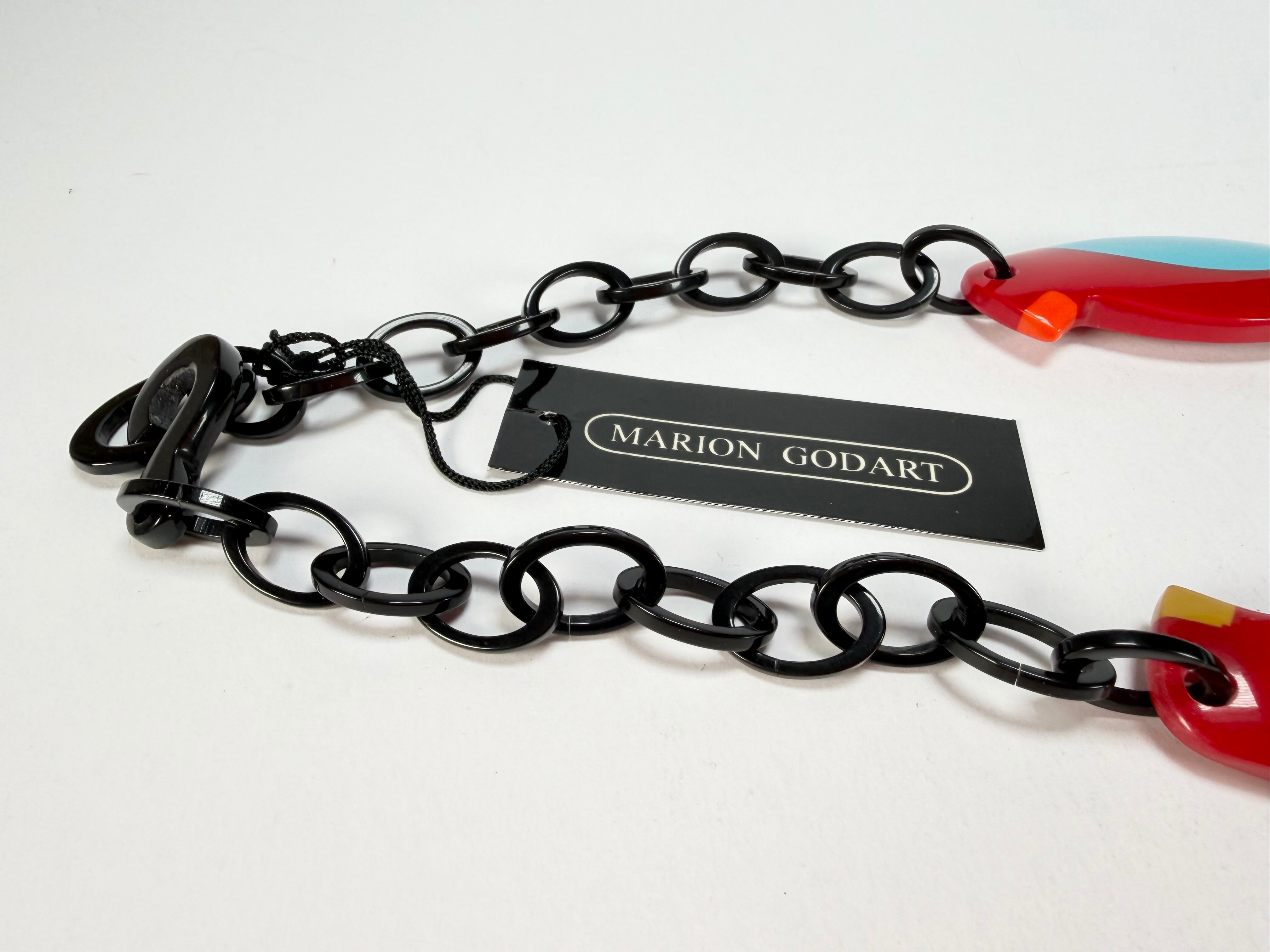 Marion Godart - Natural "Dual Toucan Arbre" Resin Necklace