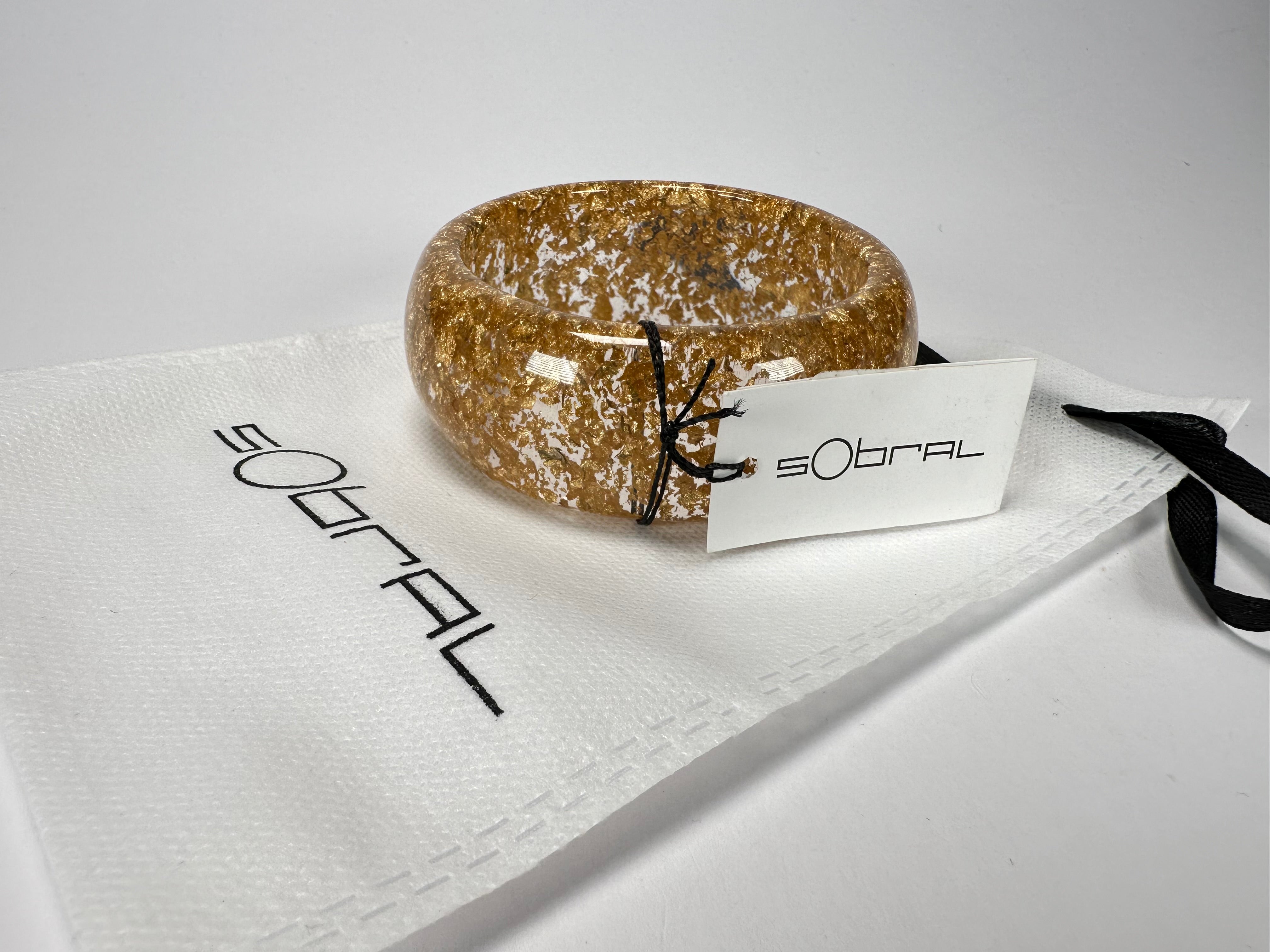 Sobral - Metalique "PB34" Resin Solid Bangle ( 002490 )