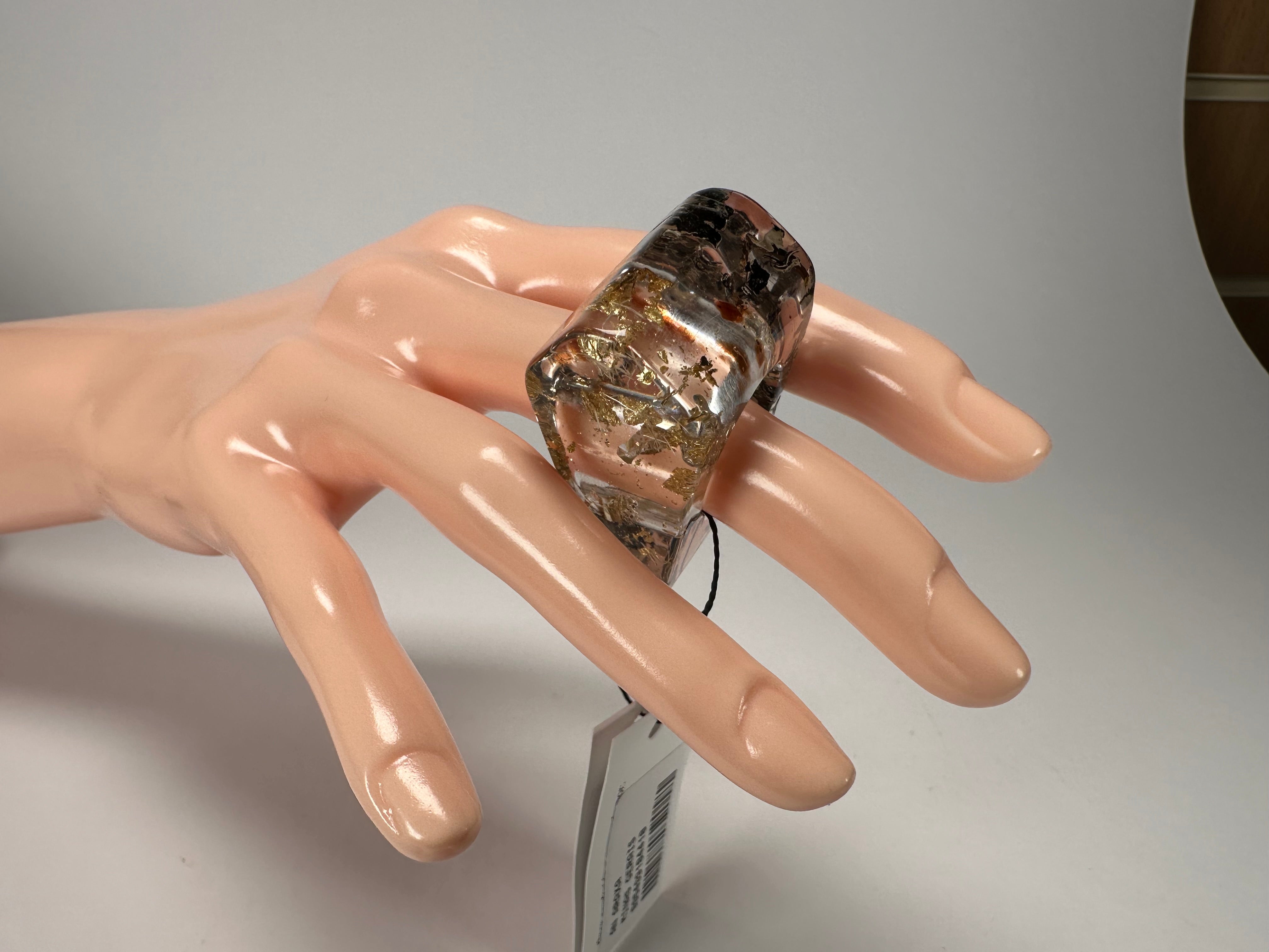 Sobral - Minas Gerais "Araxá" Resin Ring ( 005409 ) - Size UK P / US 7.5