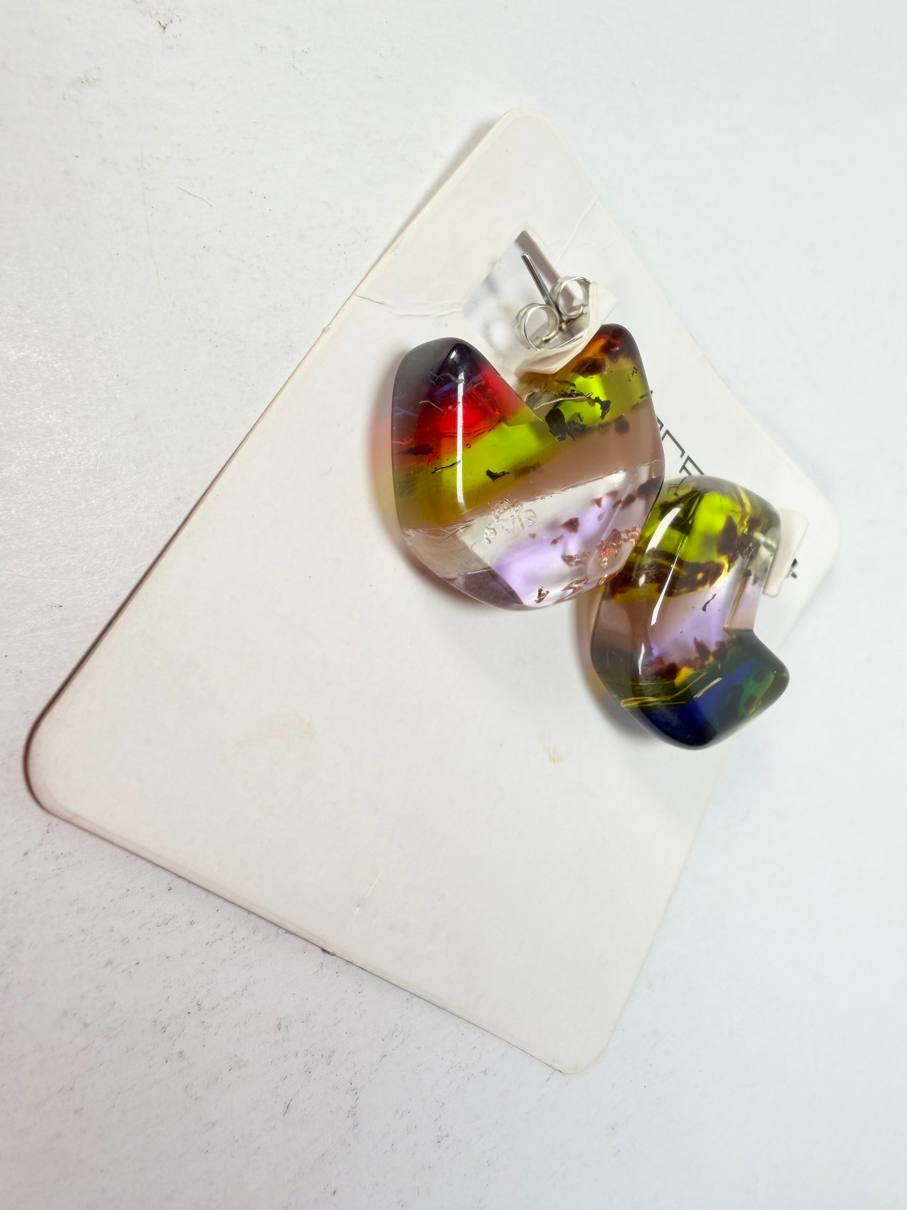 Sobral - Sobralita "Argola Itaúna" Resin Earrings ( 005379 )