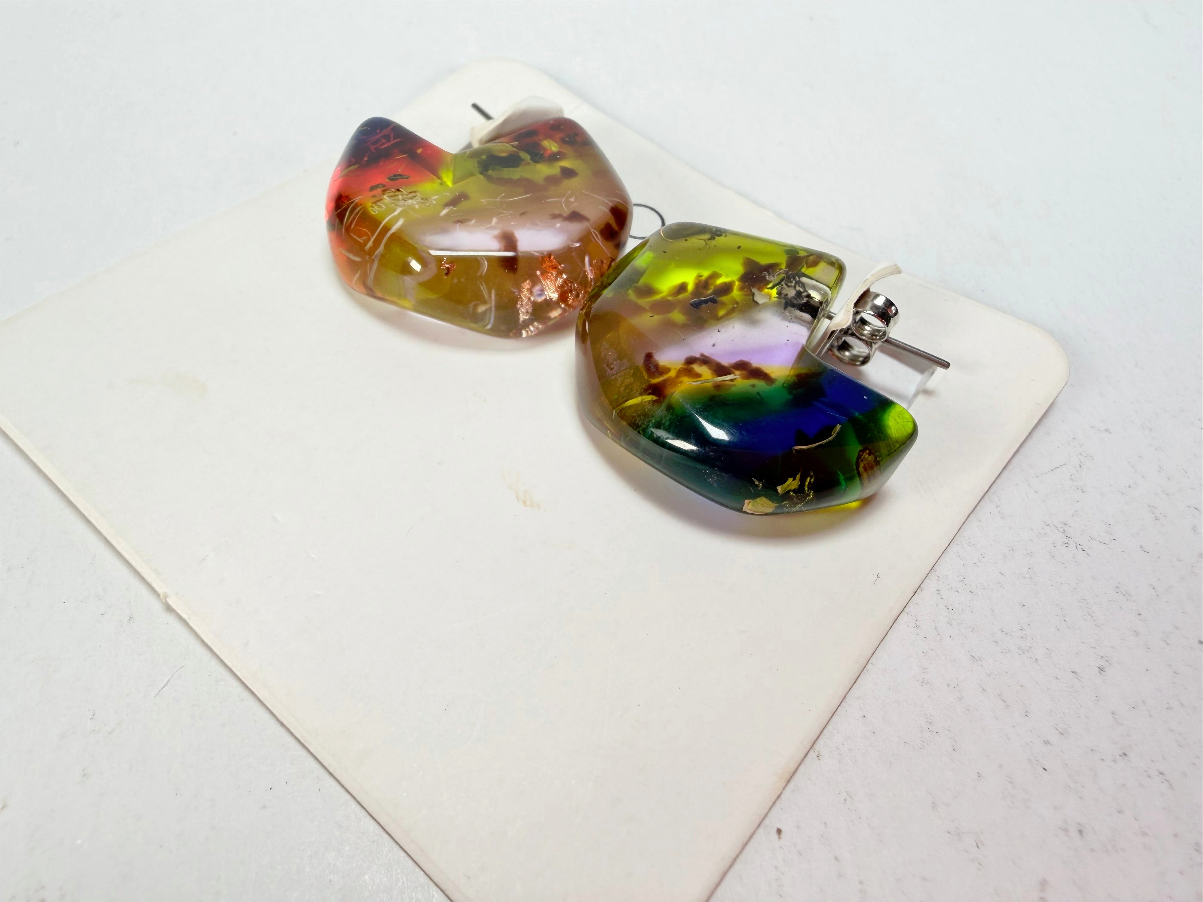 Sobral - Sobralita "Argola Itaúna" Resin Earrings ( 005379 )