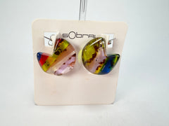 Sobral - Sobralita "Argola Itaúna" Resin Earrings ( 005379 )