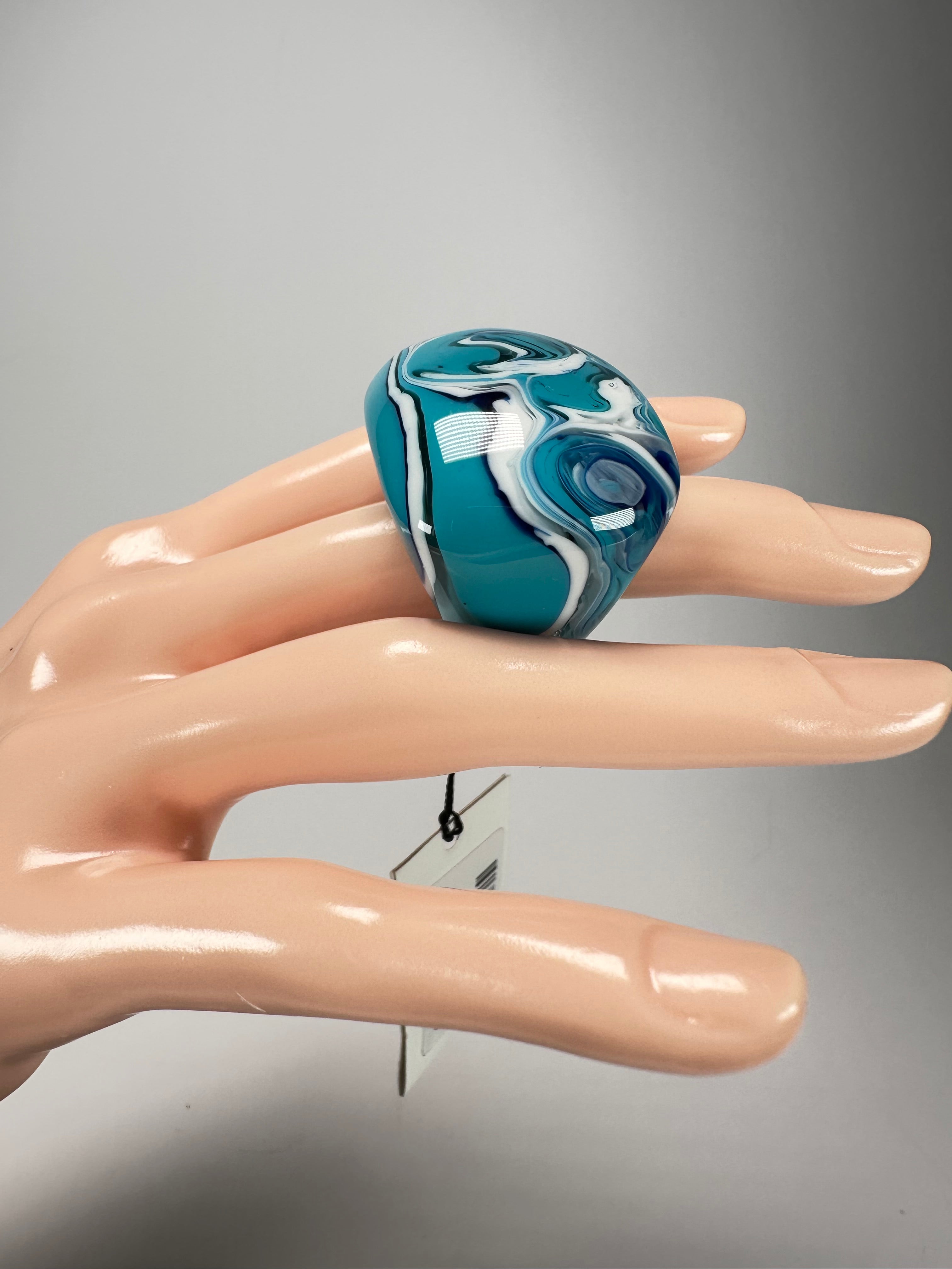Sobral - Onda "Mares" Resin Ring ( 005417 ) - Size UK P / US 7.5