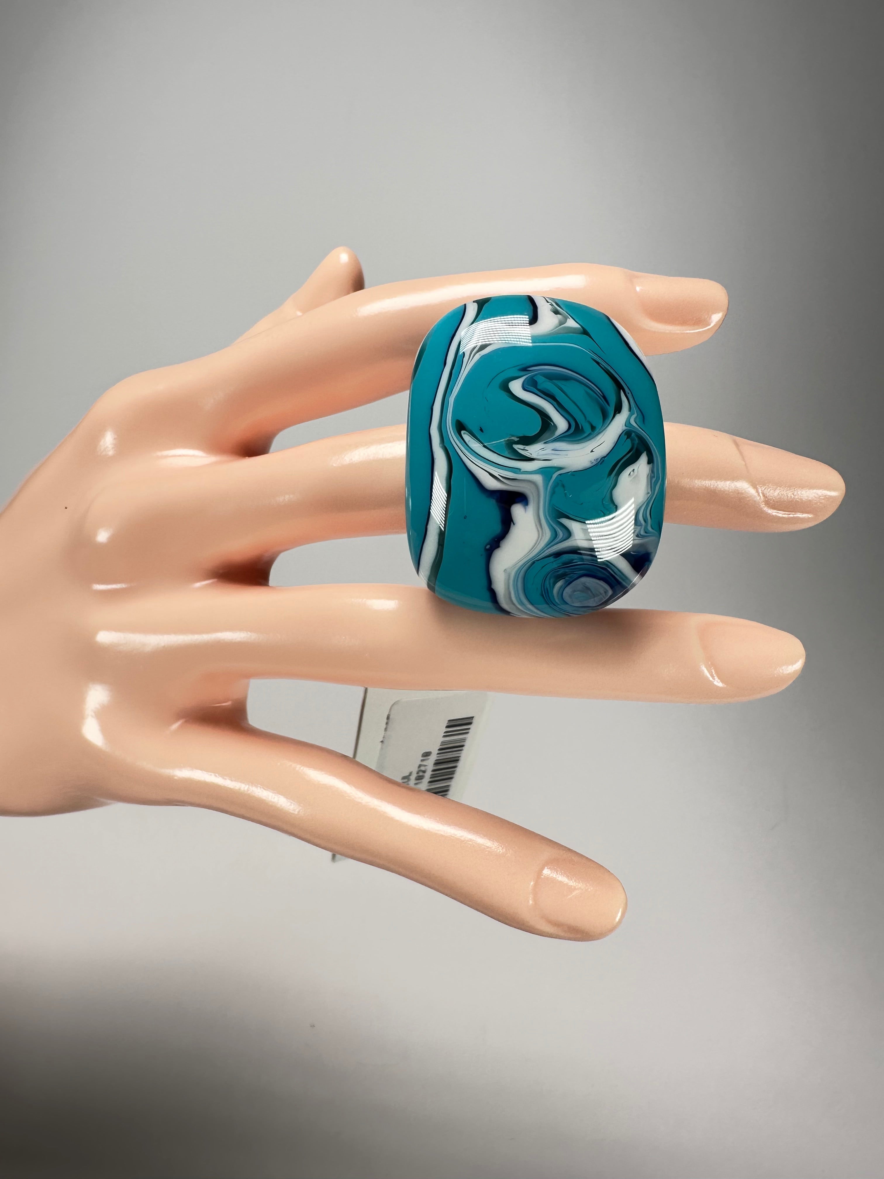 Sobral - Onda "Mares" Resin Ring ( 005417 ) - Size UK P / US 7.5