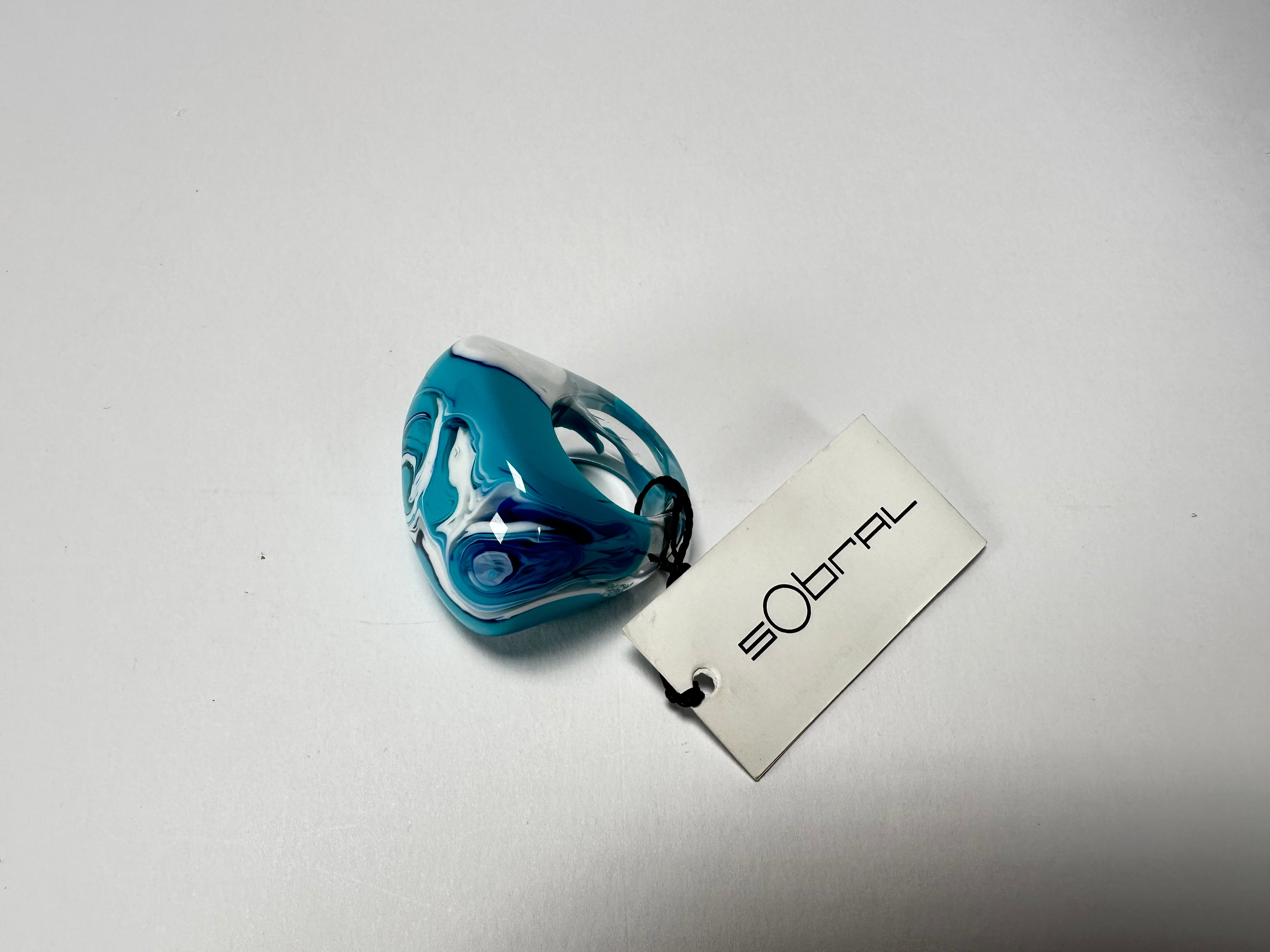 Sobral - Onda "Mares" Resin Ring ( 005417 ) - Size UK P / US 7.5