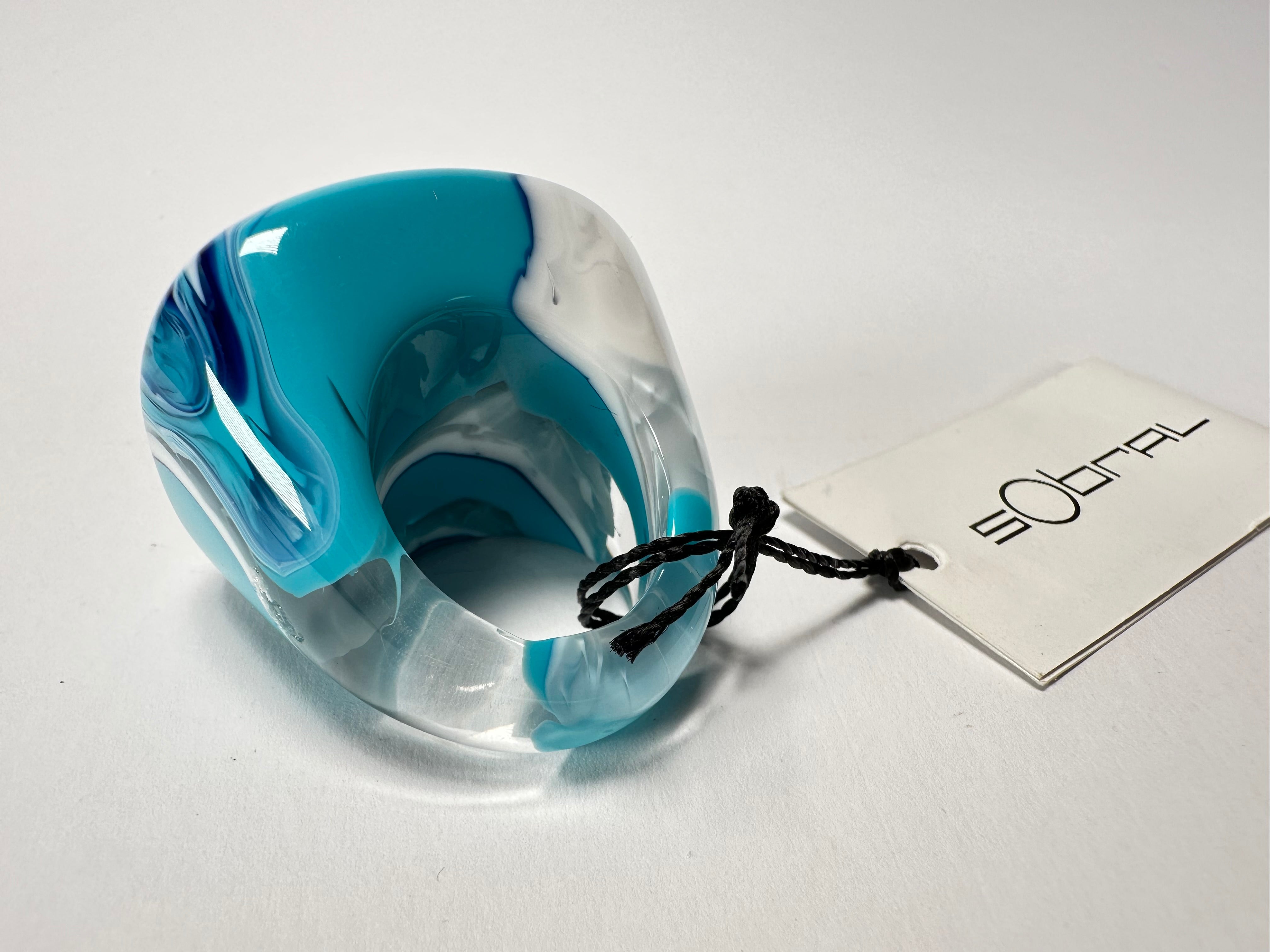 Sobral - Onda "Mares" Resin Ring ( 005417 ) - Size UK P / US 7.5