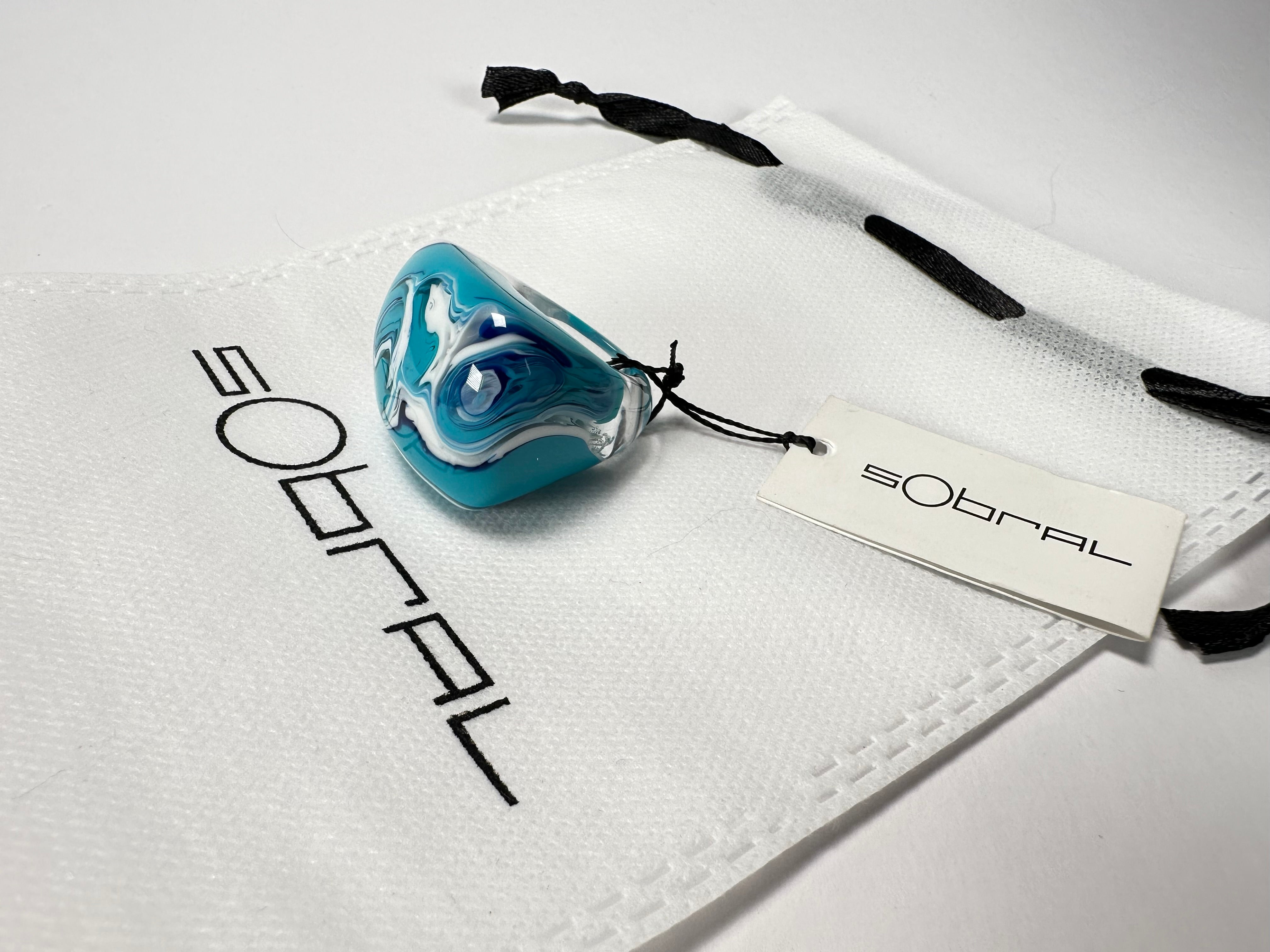 Sobral - Onda "Mares" Resin Ring ( 005417 ) - Size UK P / US 7.5