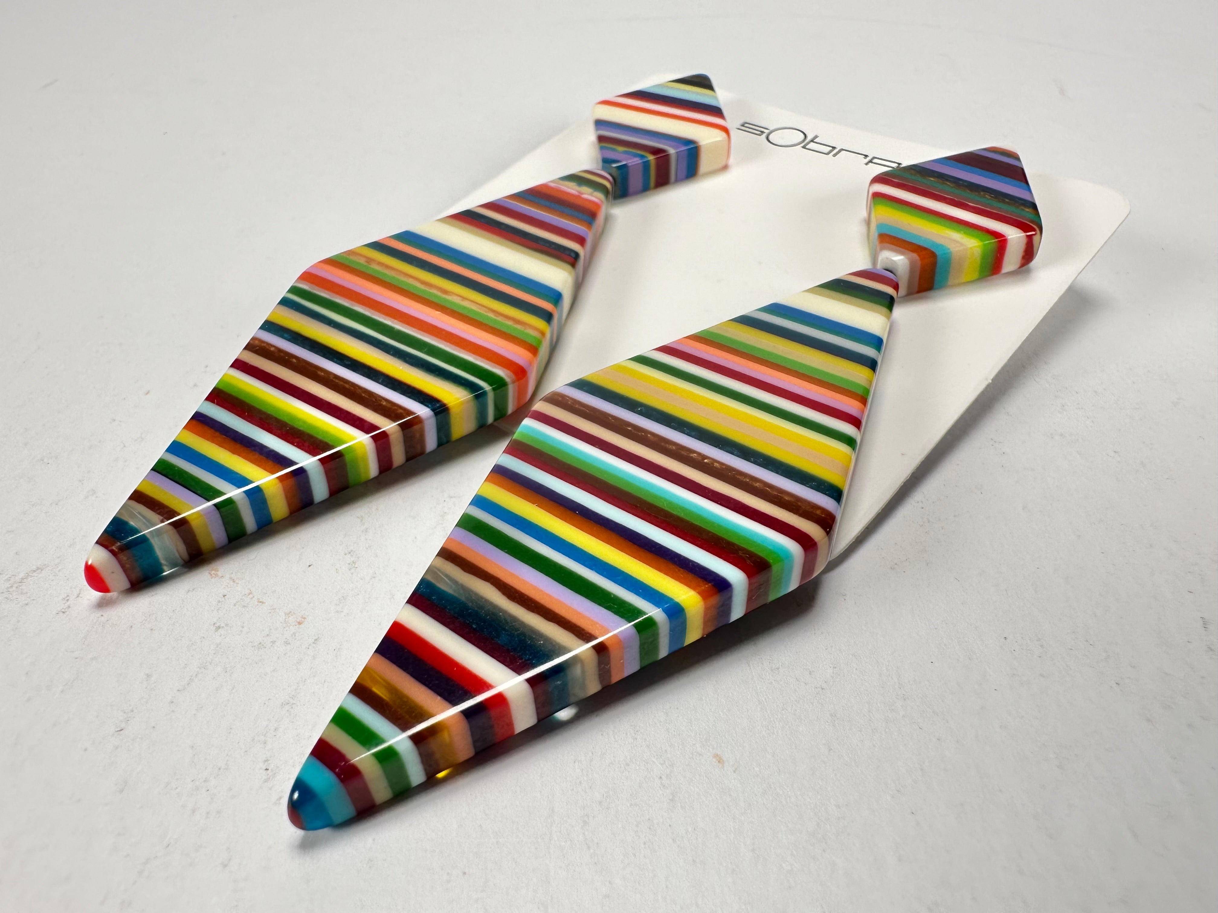 Sobral - Pop Art "Nial" Resin Earrings ( 004203 )