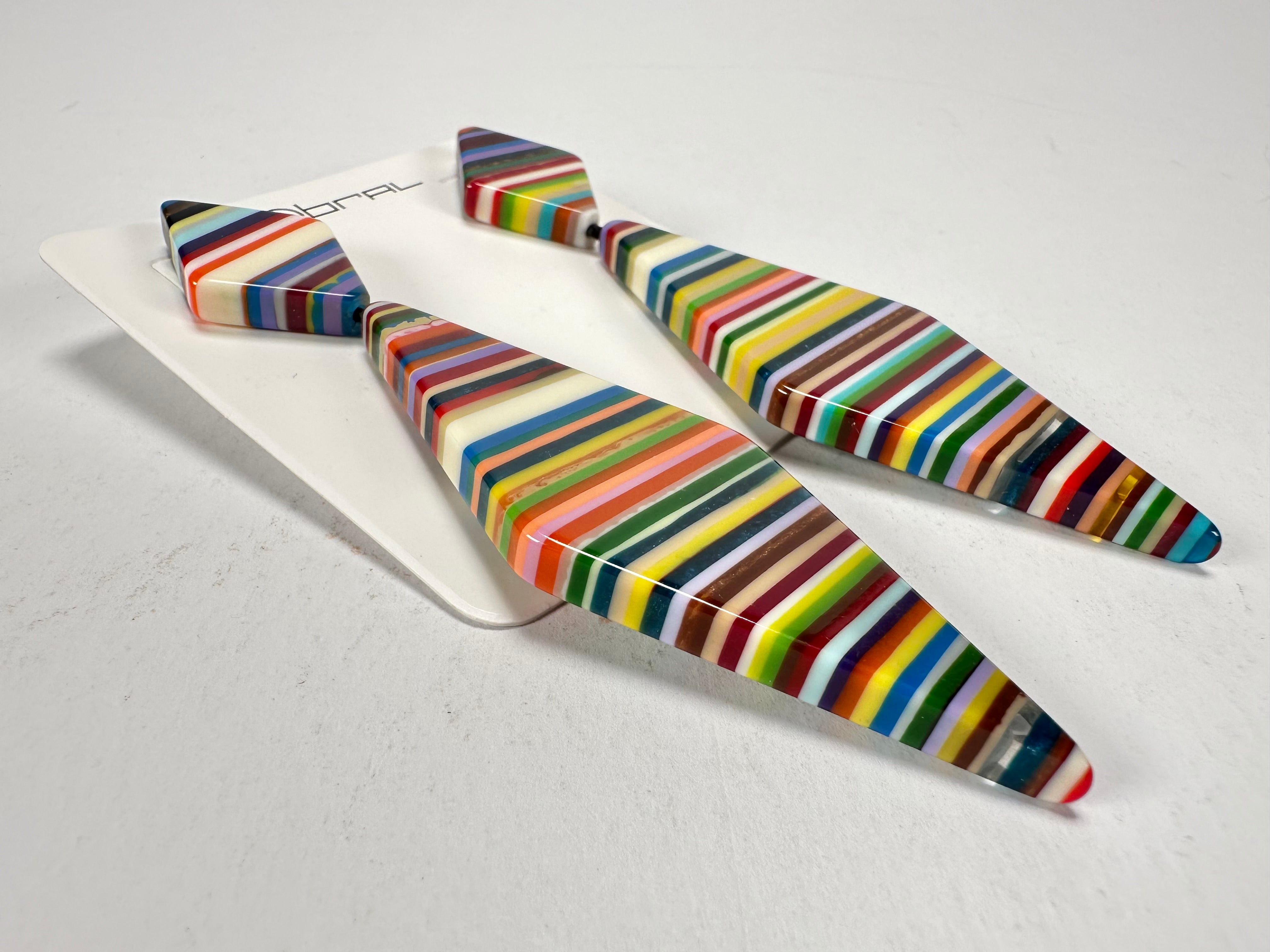 Sobral - Pop Art "Nial" Resin Earrings ( 004203 )