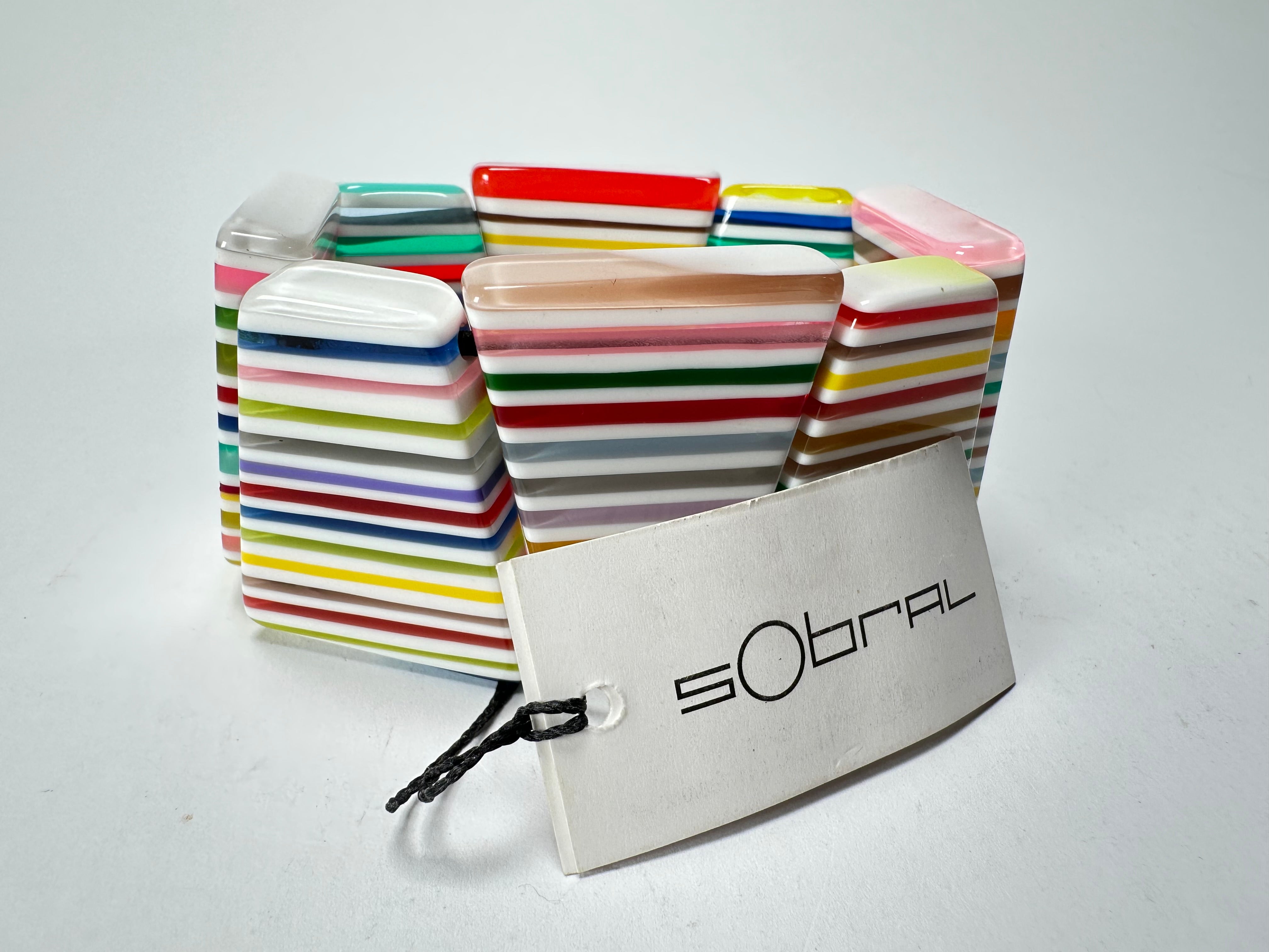 Sobral - Candy Pop "Fizz" Elasticated Resin Bracelet ( 005398 )