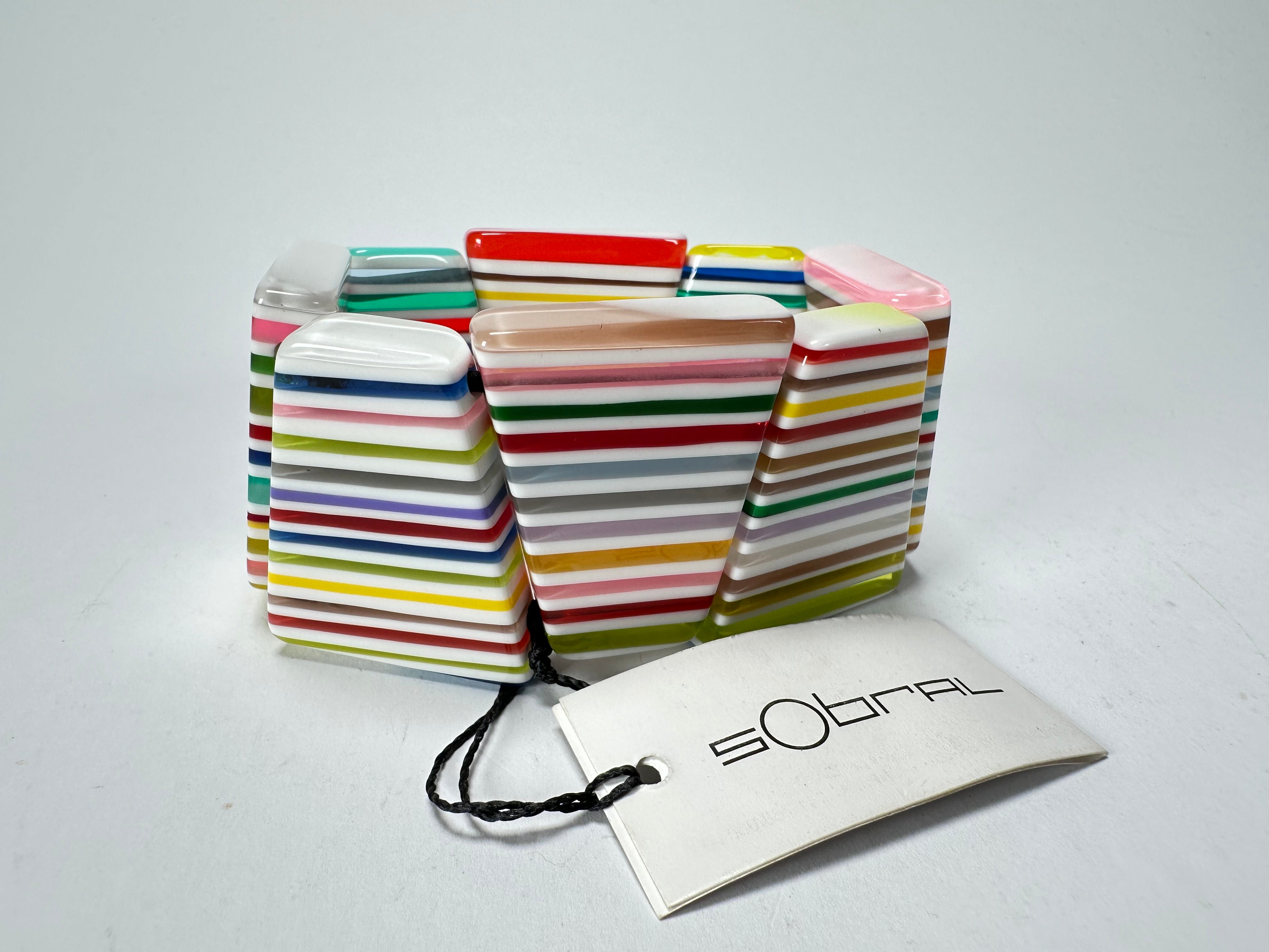 Sobral - Candy Pop "Fizz" Elasticated Resin Bracelet ( 005398 )
