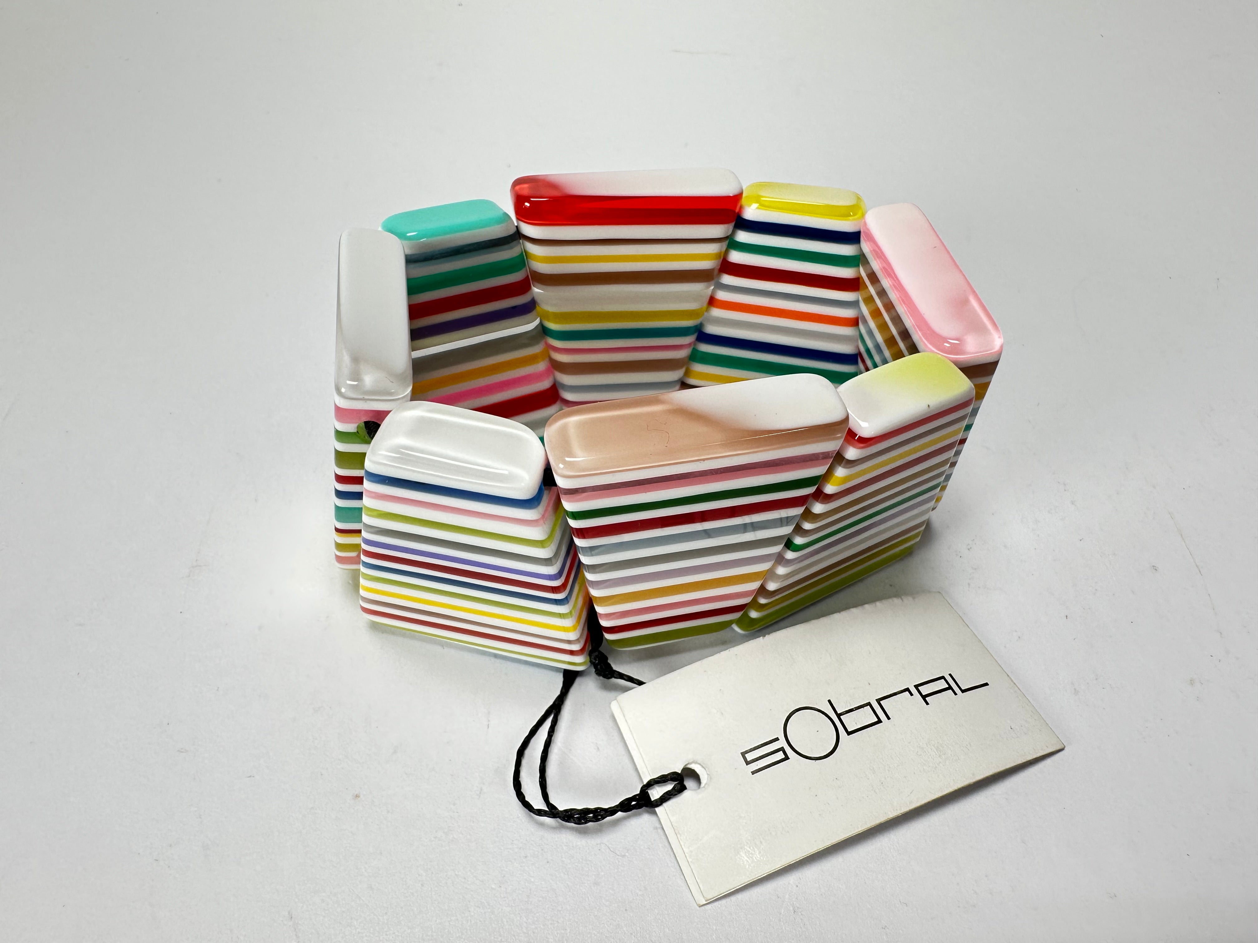 Sobral - Candy Pop "Fizz" Elasticated Resin Bracelet ( 005398 )