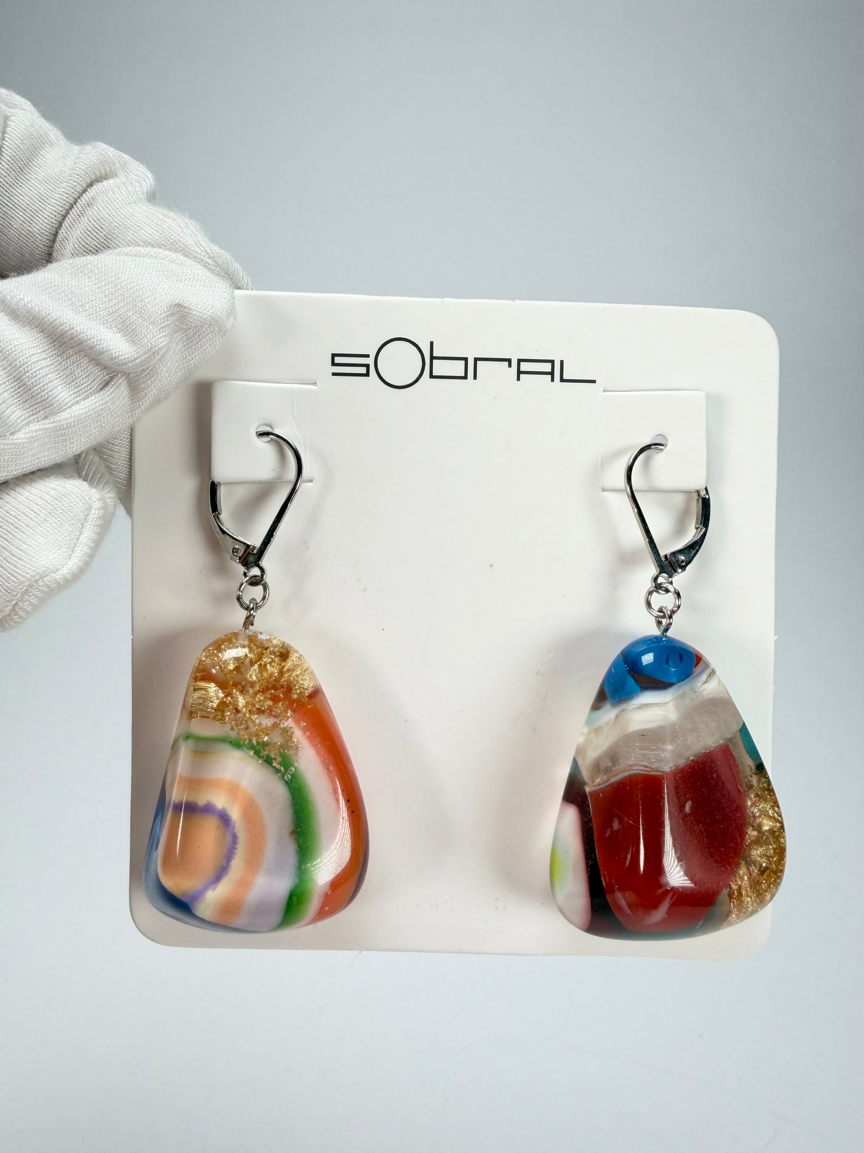 Sobral - Past Present "Gloria" Resin Earrings ( 003260 )