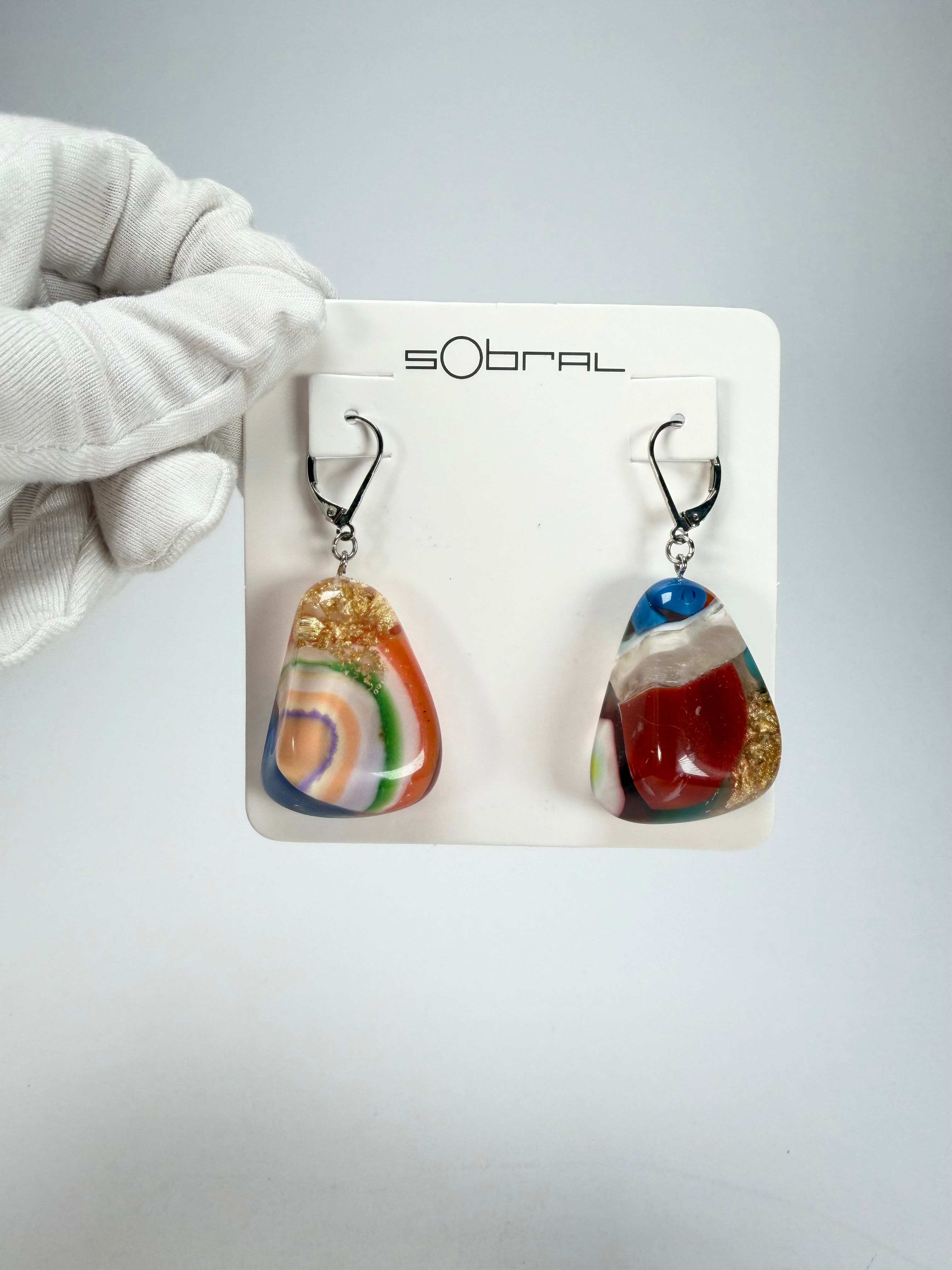 Sobral - Past Present "Gloria" Resin Earrings ( 003260 )