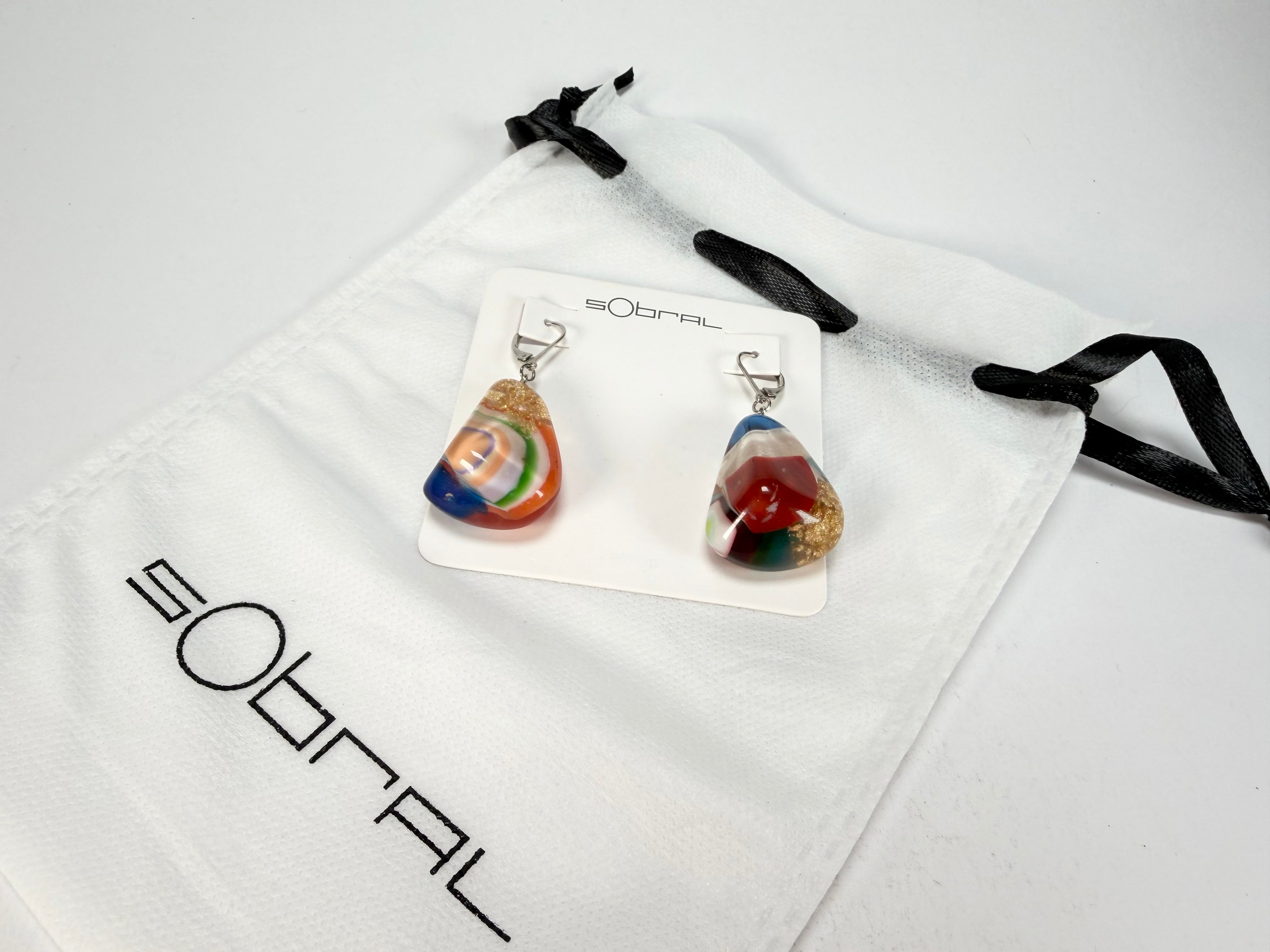 Sobral - Past Present "Gloria" Resin Earrings ( 003260 )
