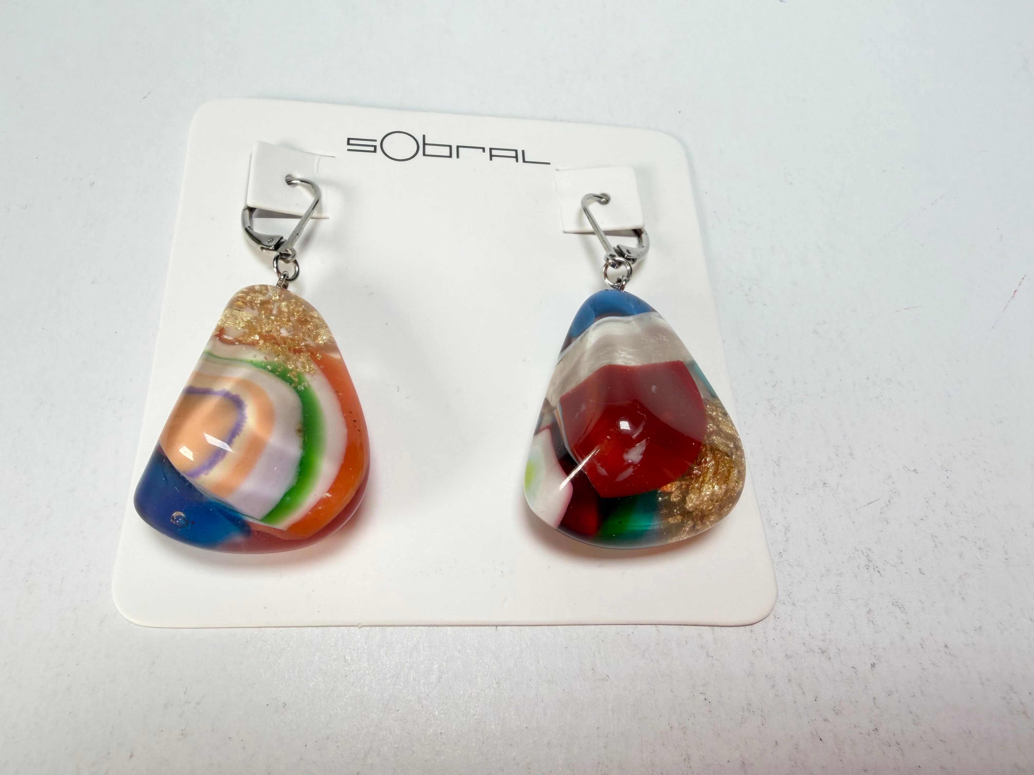 Sobral - Past Present "Gloria" Resin Earrings ( 003260 )