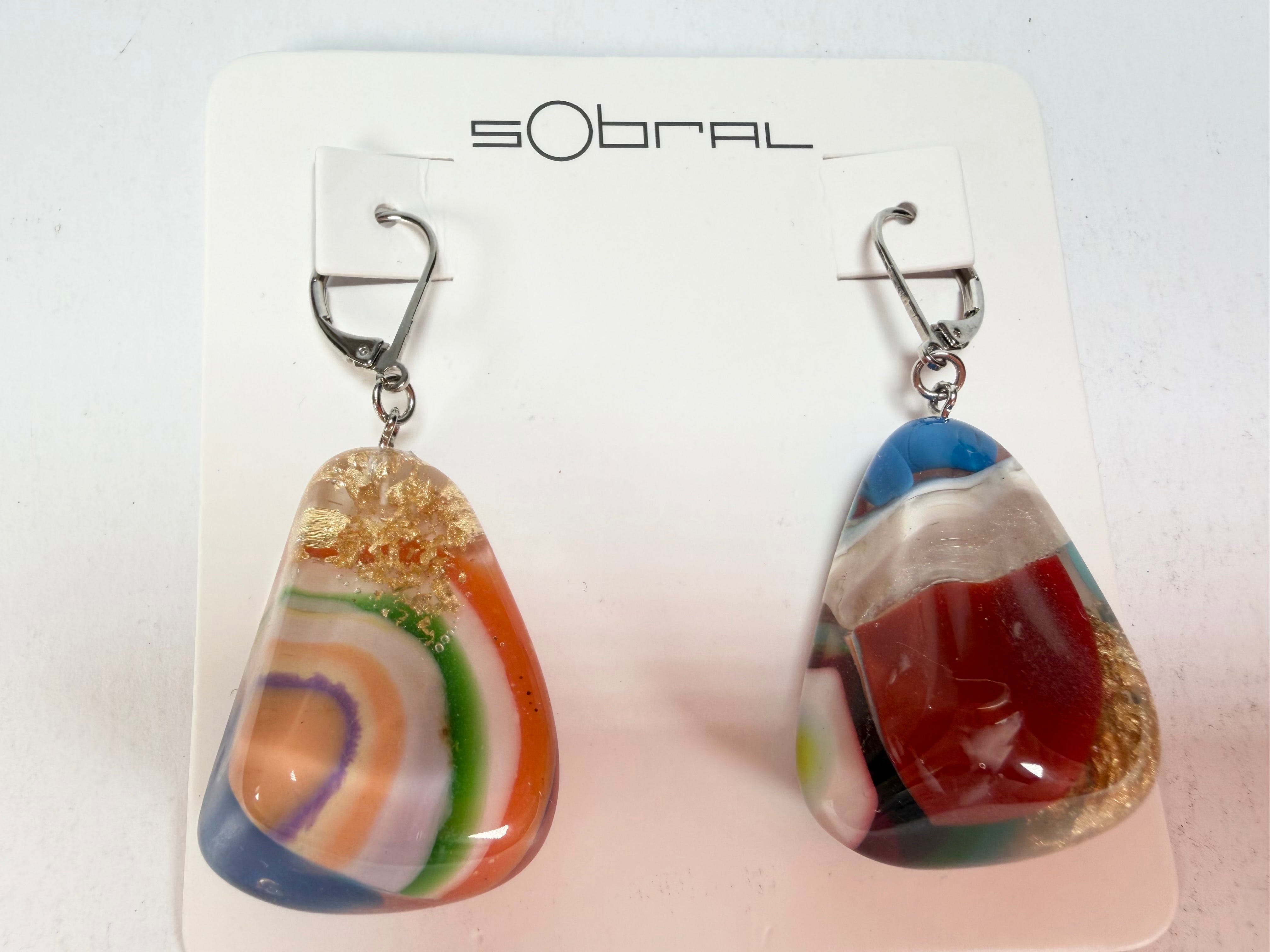 Sobral - Past Present "Gloria" Resin Earrings ( 003260 )