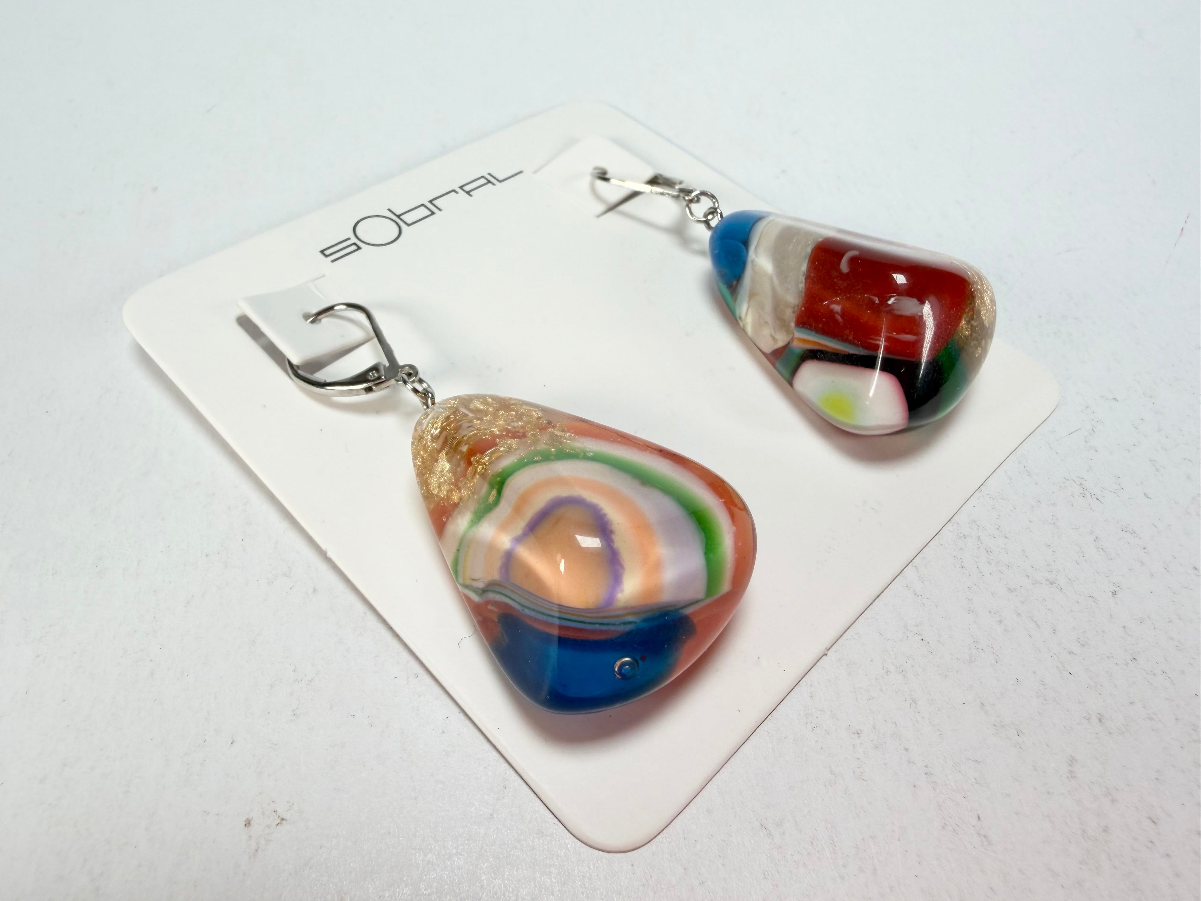 Sobral - Past Present "Gloria" Resin Earrings ( 003260 )