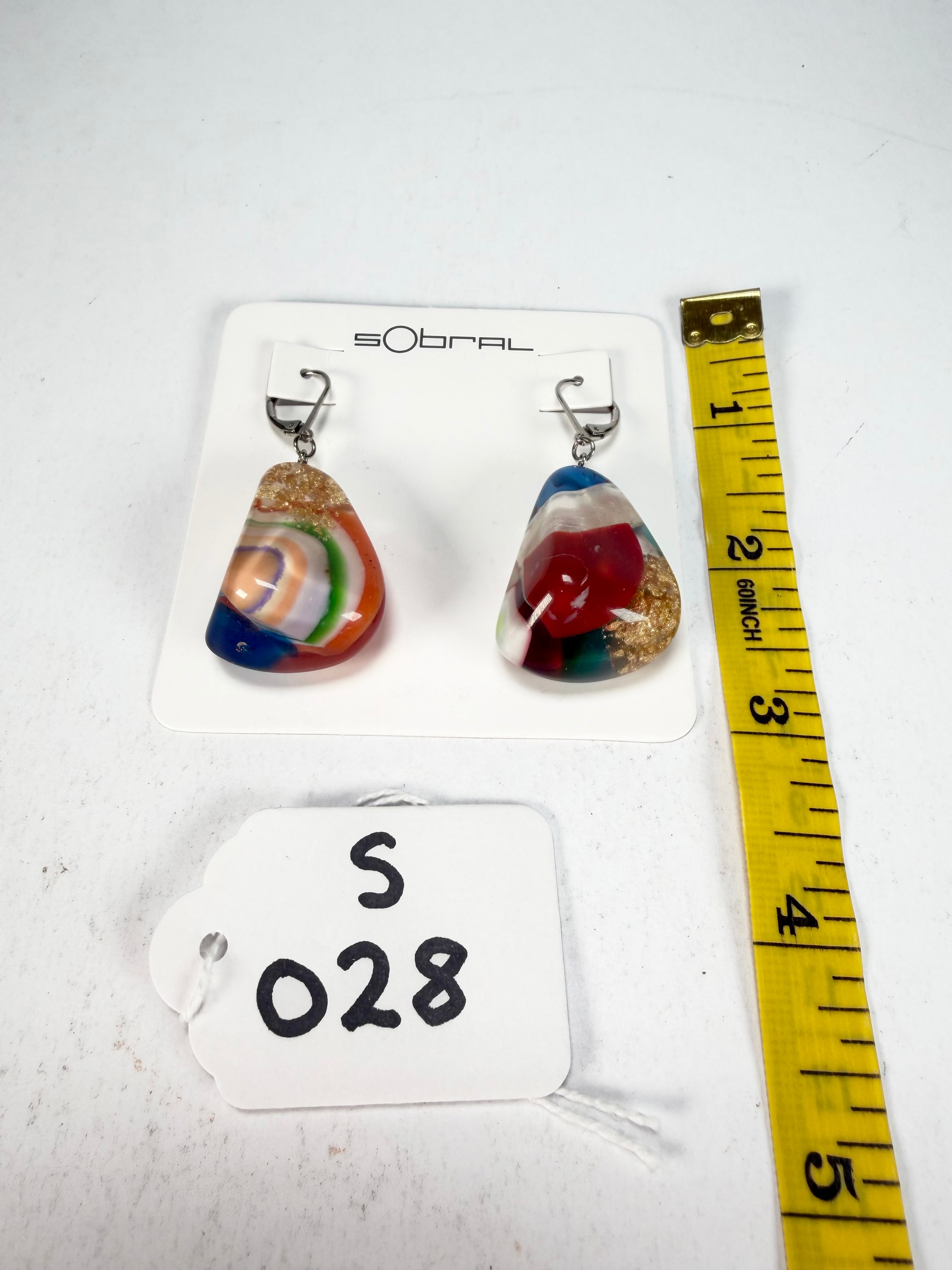 Sobral - Past Present "Gloria" Resin Earrings ( 003260 )