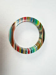 R Sobral - Liquorice Pop Art Solid Retro Resin Bangle ( * Rare * )