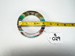 R Sobral - Liquorice Pop Art Solid Retro Resin Bangle ( * Rare * )