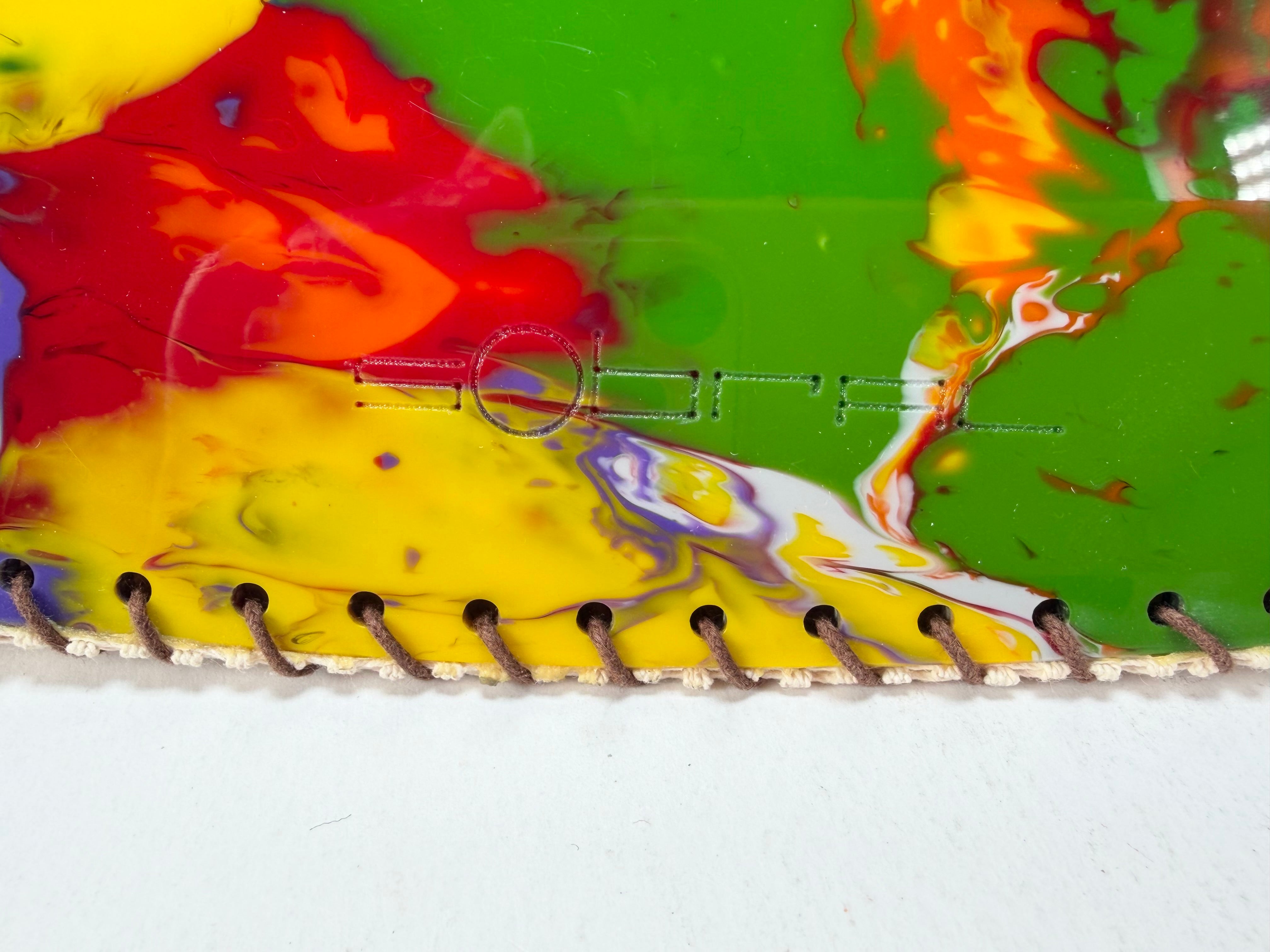 Sobral - Multi-Colour "Retro " Pollock Resin Handbag ( 005315 )