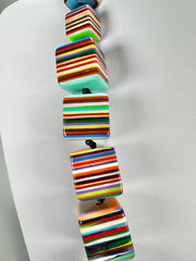 Sobral - Pop Art "K" Multi Cubes Resin Necklace ( 003624 )