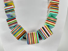 Sobral - Pop Art "K" Multi Cubes Resin Necklace ( 003624 )