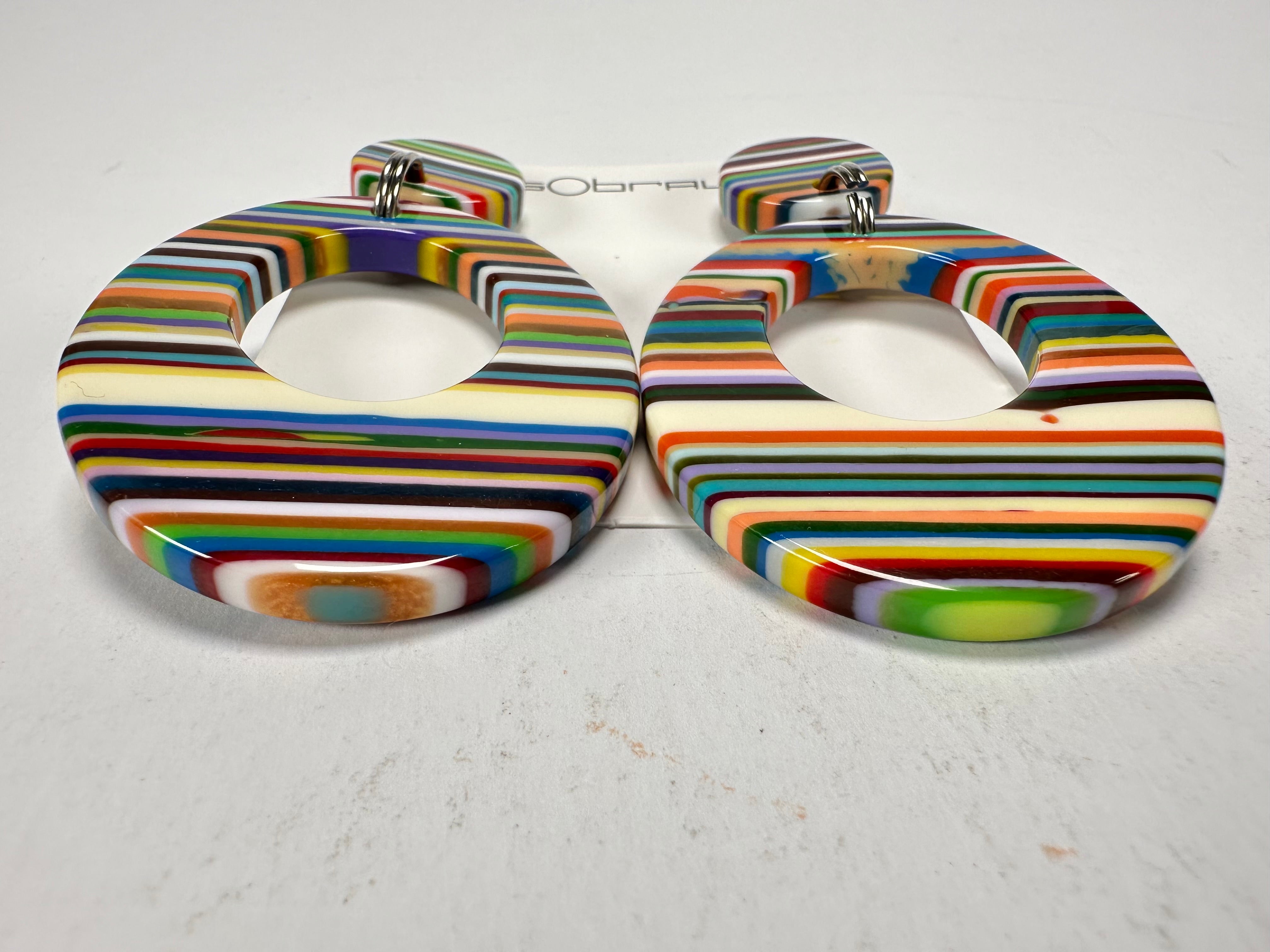 Sobral - Pop Art "Gizelle" Resin Earrings ( 000121 )