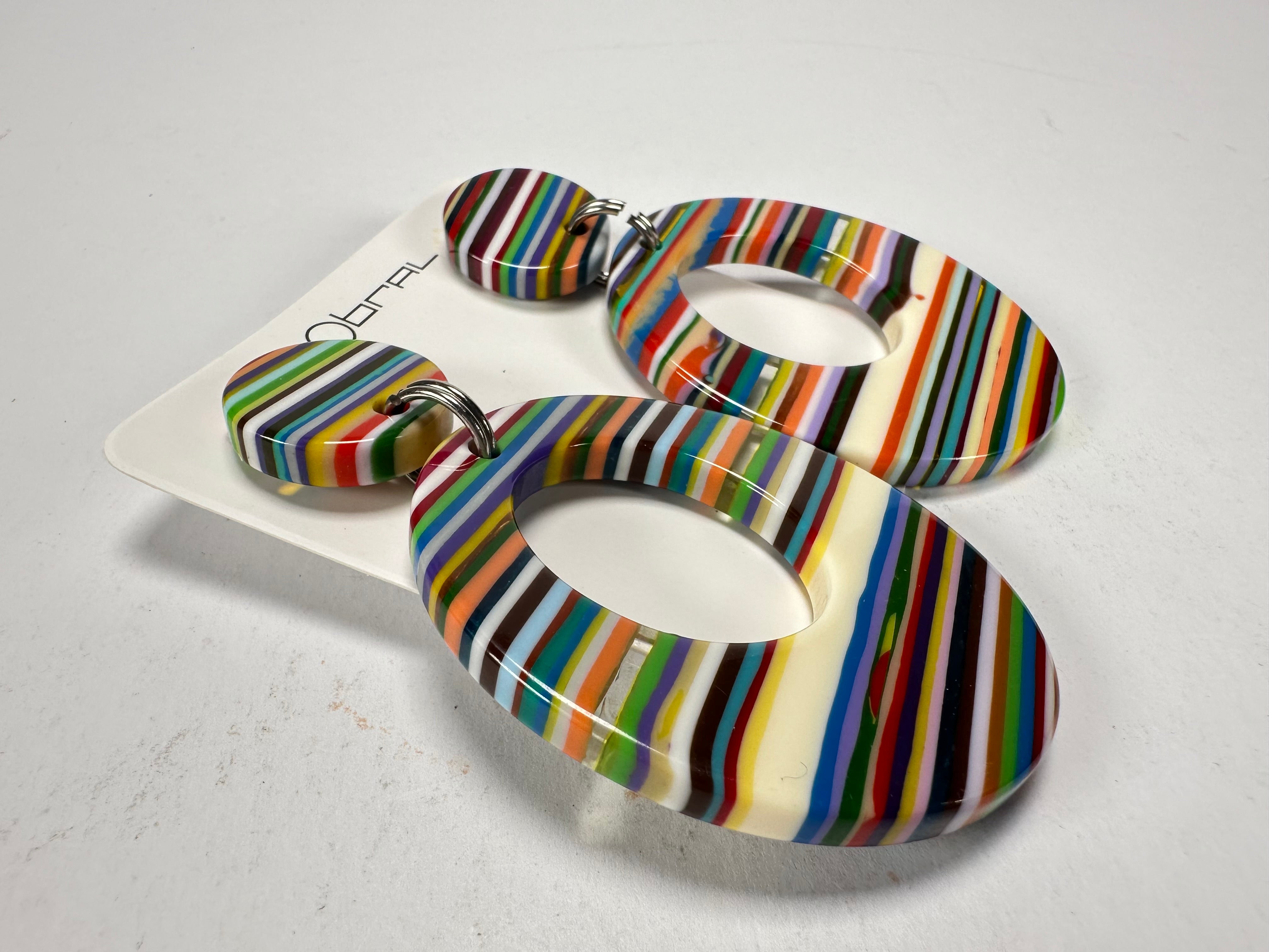 Sobral - Pop Art "Gizelle" Resin Earrings ( 000121 )