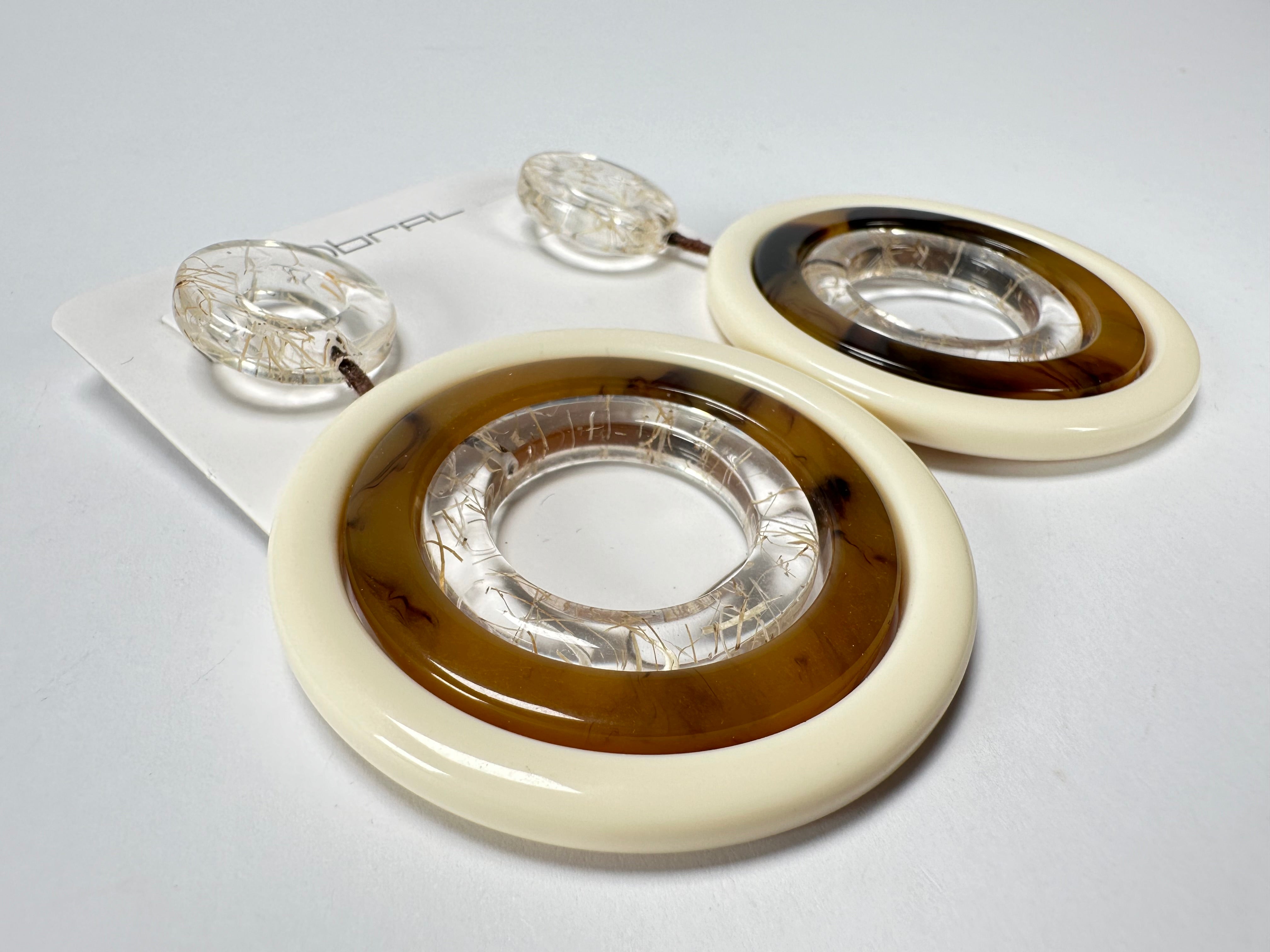 Sobral - "Modernismo Efeitos" Prada Resin Earrings ( 004892 )